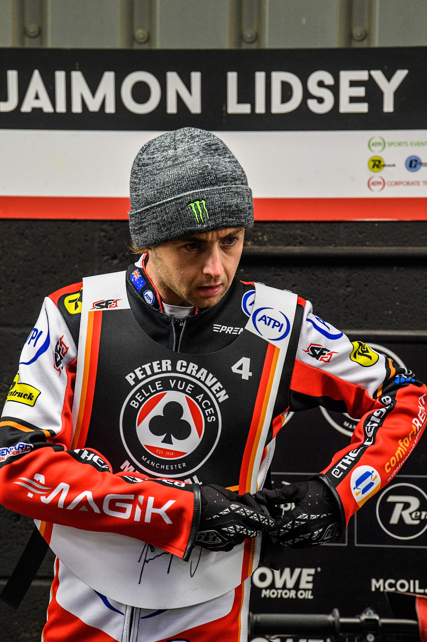 Jaimon Lidsey during the Peter Craven Memorial Trophy at the National Speedway Stadium, Manchester on Monday 17th March 2025. (Photo: Ian Charles | MI News)