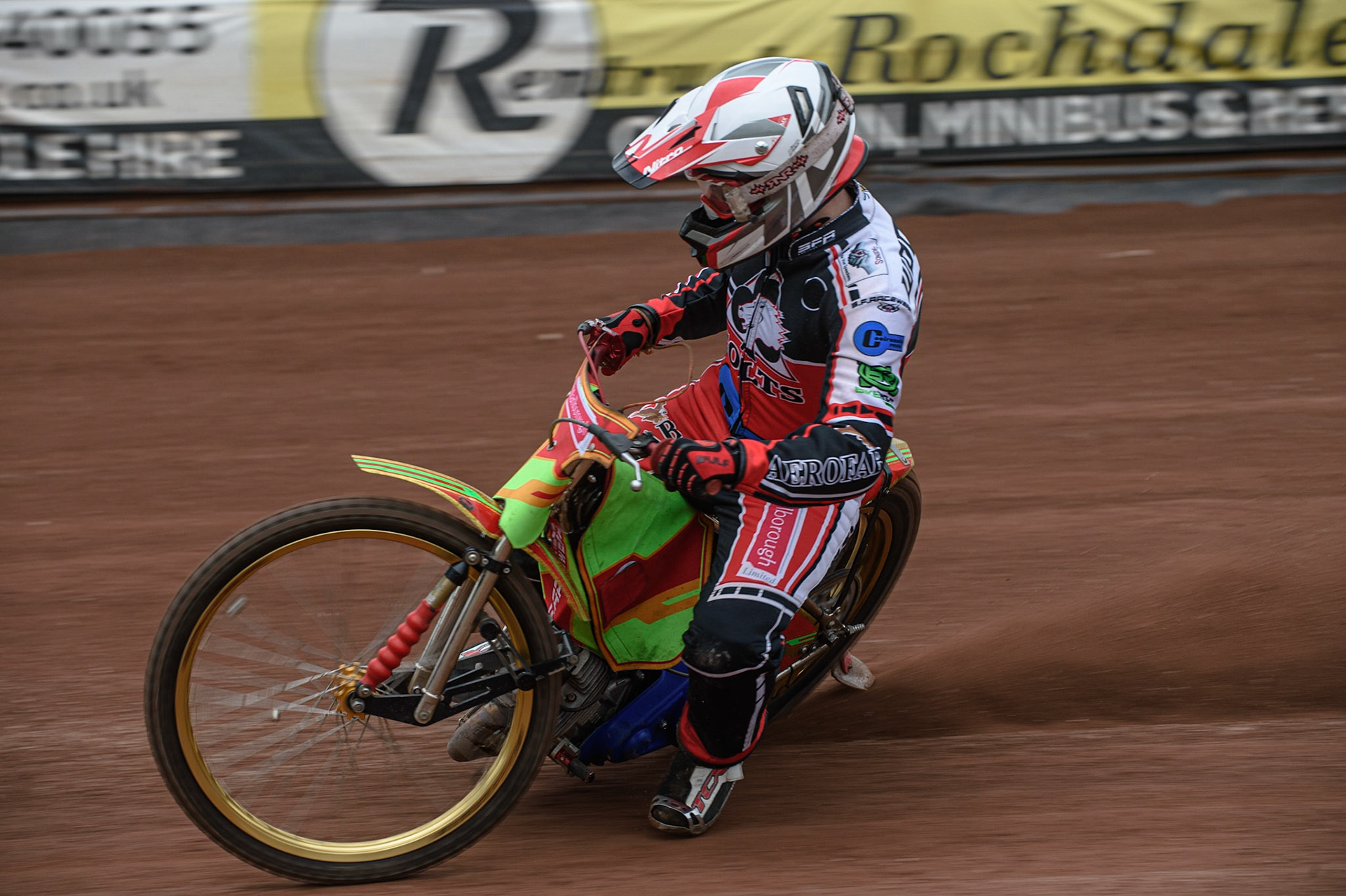 Photo: Ian CharlesBen Woodhull in actionBelle Vue Press &amp; Practice Day, National Speedway Stadium, Manchester Thursday  13  May  2021