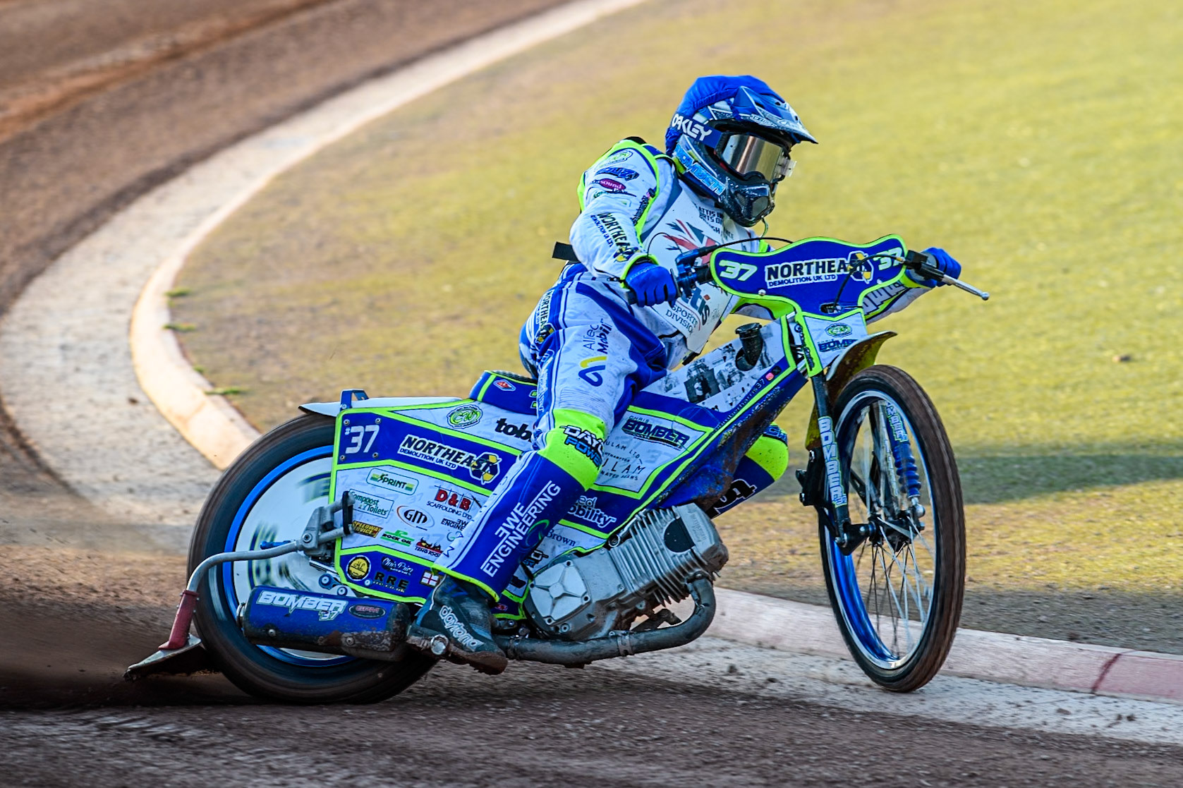 Chris Harris in action during the Attis Insurance Sports Division British Final at the National Speedway Stadium, Manchester on Monday 12th May 2025. (Photo: Ian Charles | MI News)
