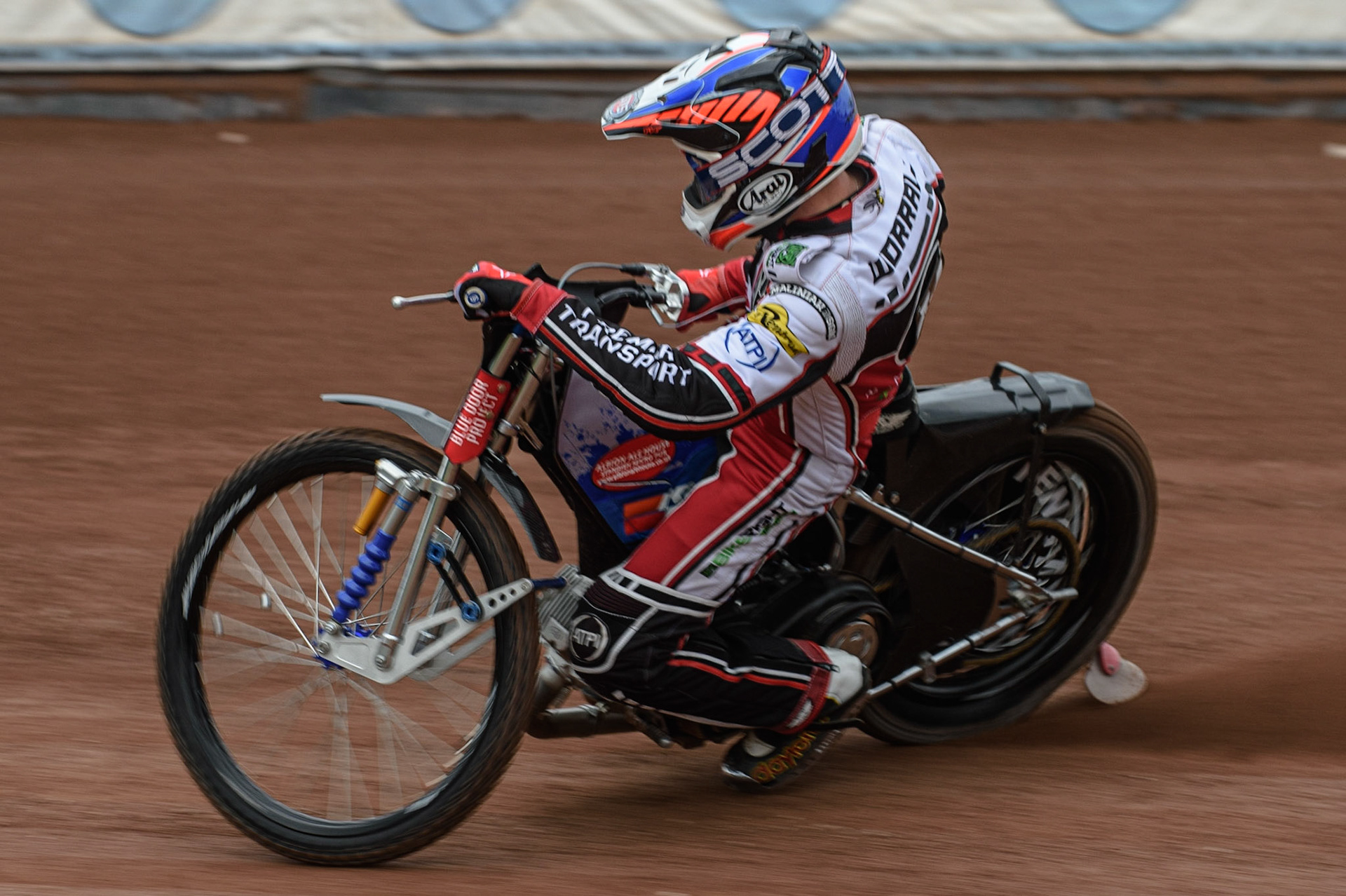 Photo: Ian CharlesSteve Worrall in actionBelle Vue Press &amp; Practice Day, National Speedway Stadium, Manchester Thursday  13  May  2021