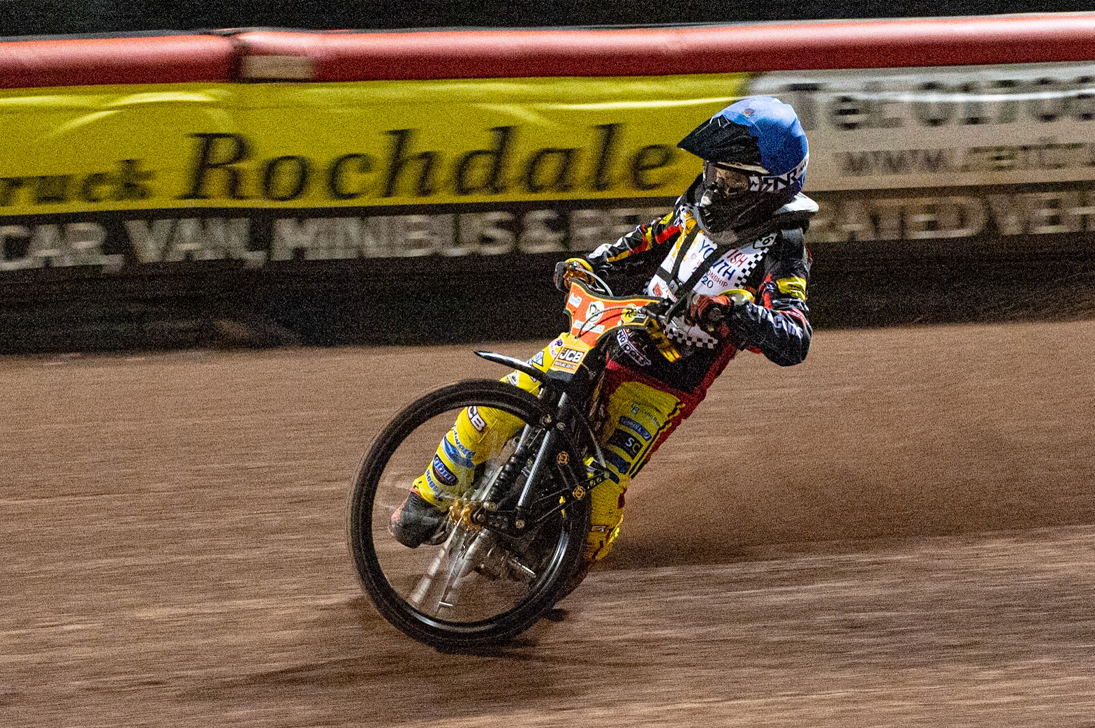 Photo: Ian CharlesDan Thompson in action  (500cc A Class)British Youth Speedway Championship (Round 5), National Speedway Stadium, Manchester Saturday  10  October  2020