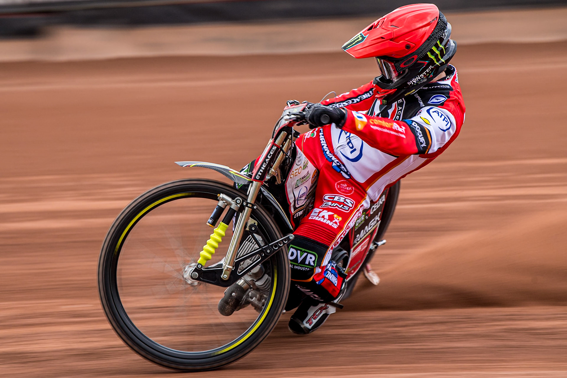 Jaimon Lidsey in action during the Belle Vue Aces Media Day at the National Speedway Stadium, Manchester on Wednesday 12th March 2025. (Photo: Ian Charles | MI News)