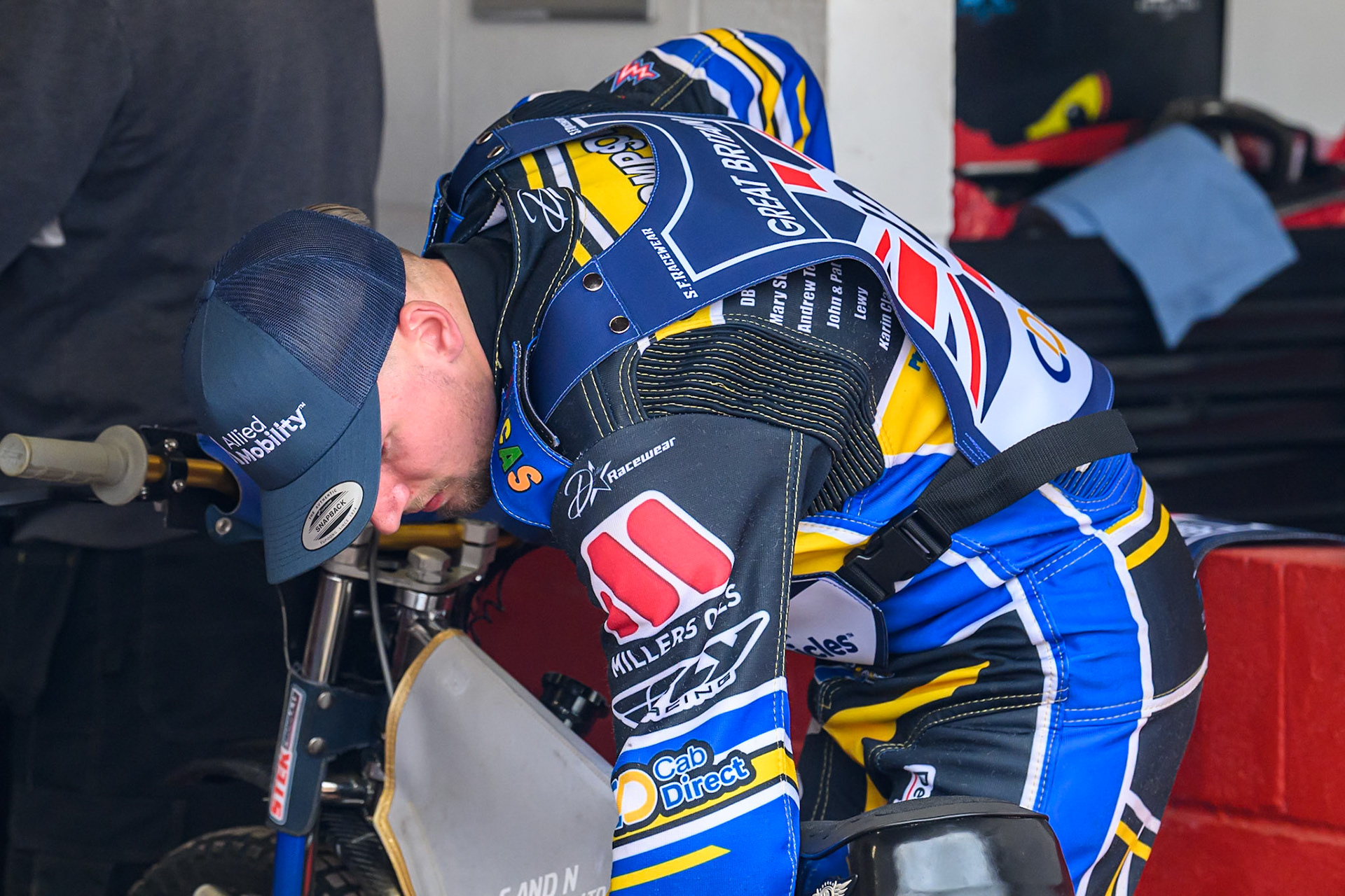 Joe Thompson of Great Britain during the FIM SGP2 Qualifying Round at the Peugeot Ashfield Stadium in Glasgow on Saturday 24th May 2025. (Photo: Ian Charles | MI News)
