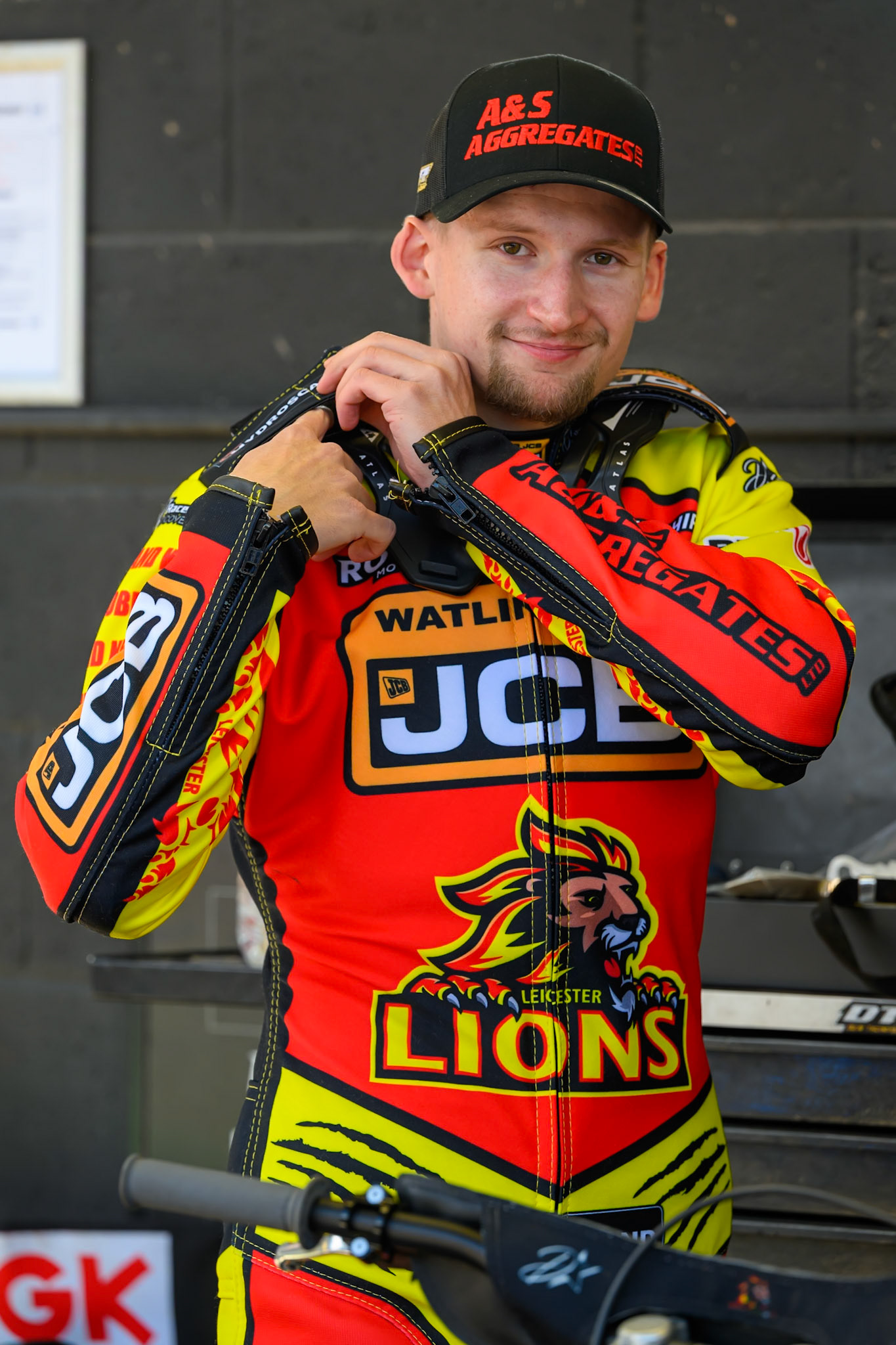 Dan Thompson of Leicester Lions during the Knockout Cup Northern Section match between Belle Vue Aces and Leicester Lions at the National Speedway Stadium, Manchester on Monday 6th April 2026. (Photo: Ian Charles | MI News)
