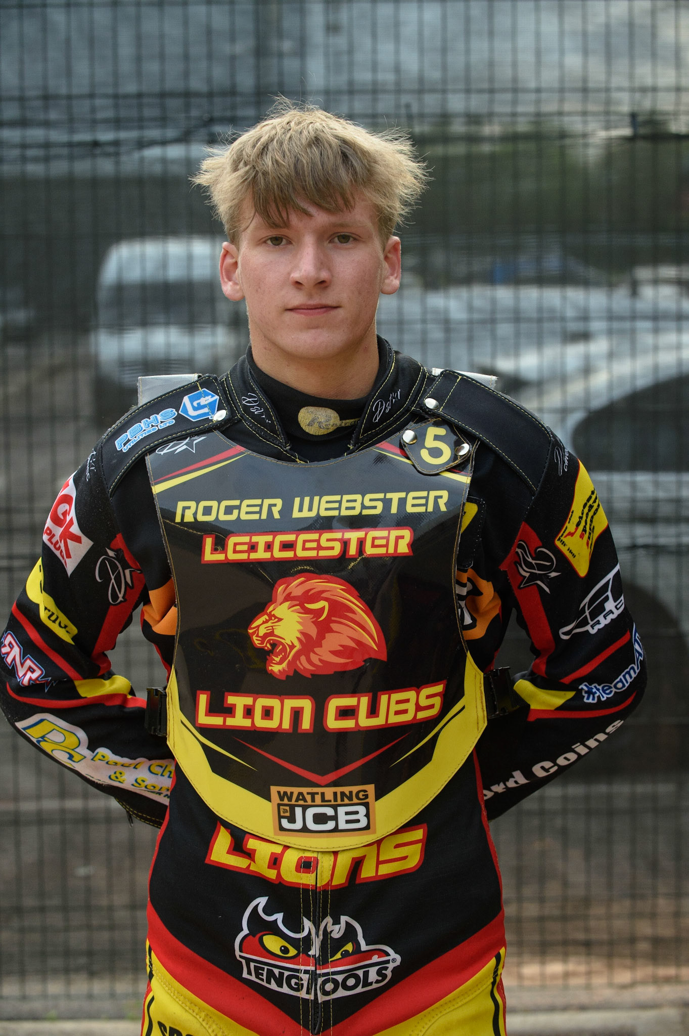 MANCHESTER, UK. JULY 29TH  Joe Thompson  - Leicester Lion Cubs   during the National Development League match between Belle Vue Colts and Leicester Lion Cubs at the National Speedway Stadium, Manchester on Thursday 29th July 2021. (Credit: Ian Charles | MI News)