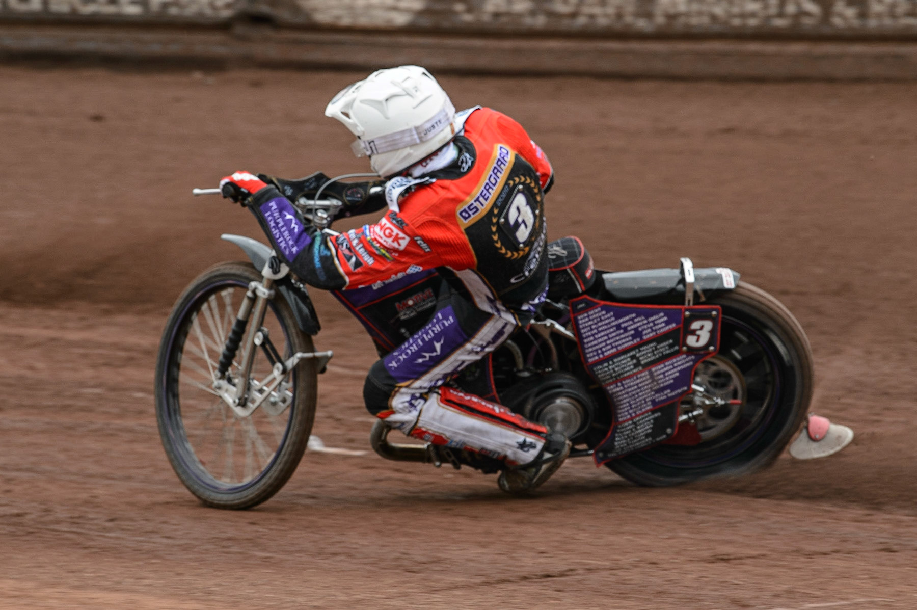 MANCHESTER, UK. MAY 2ND Ulrich Ostergaard  in action  for Peterborough Crendon Panthers   during the SGB Premiership match between Belle Vue Aces and Peterborough at the National Speedway Stadium, Manchester on Monday 2nd May 2022. (Credit: Ian Charles | MI News)