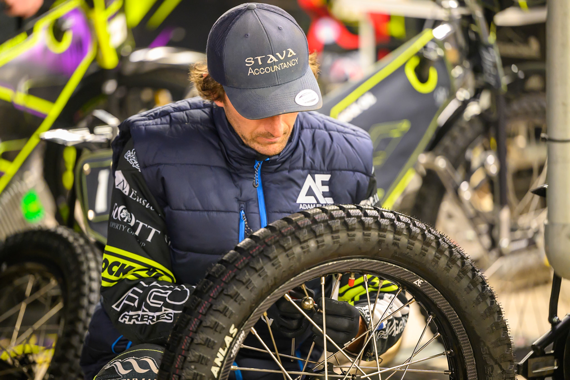 Adam Ellis during the Peter Craven Memorial Trophy at the National Speedway Stadium, Manchester, on Monday 16th March 2026. (Photo: Ian Charles | MI News)