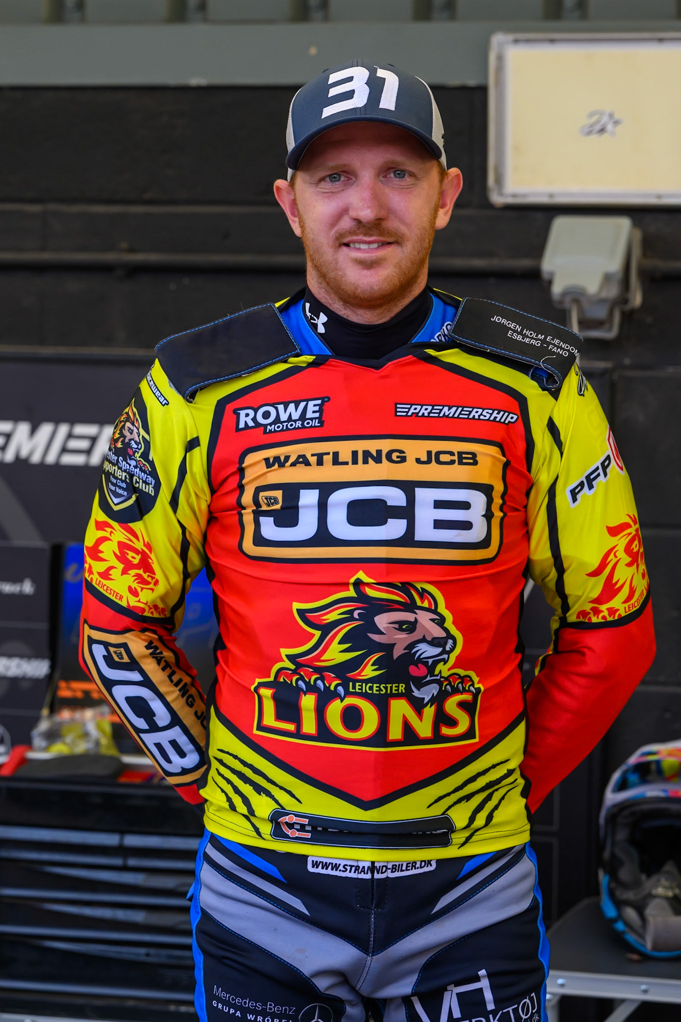 Jonas Jeppesen Guest rider for Leicester Lions during the Rowe Motor Oil Premiership match between Belle Vue Aces and Leicester Lions at the National Speedway Stadium, Manchester on Monday 3rd August 2026. (Photo: Ian Charles | MI News)
