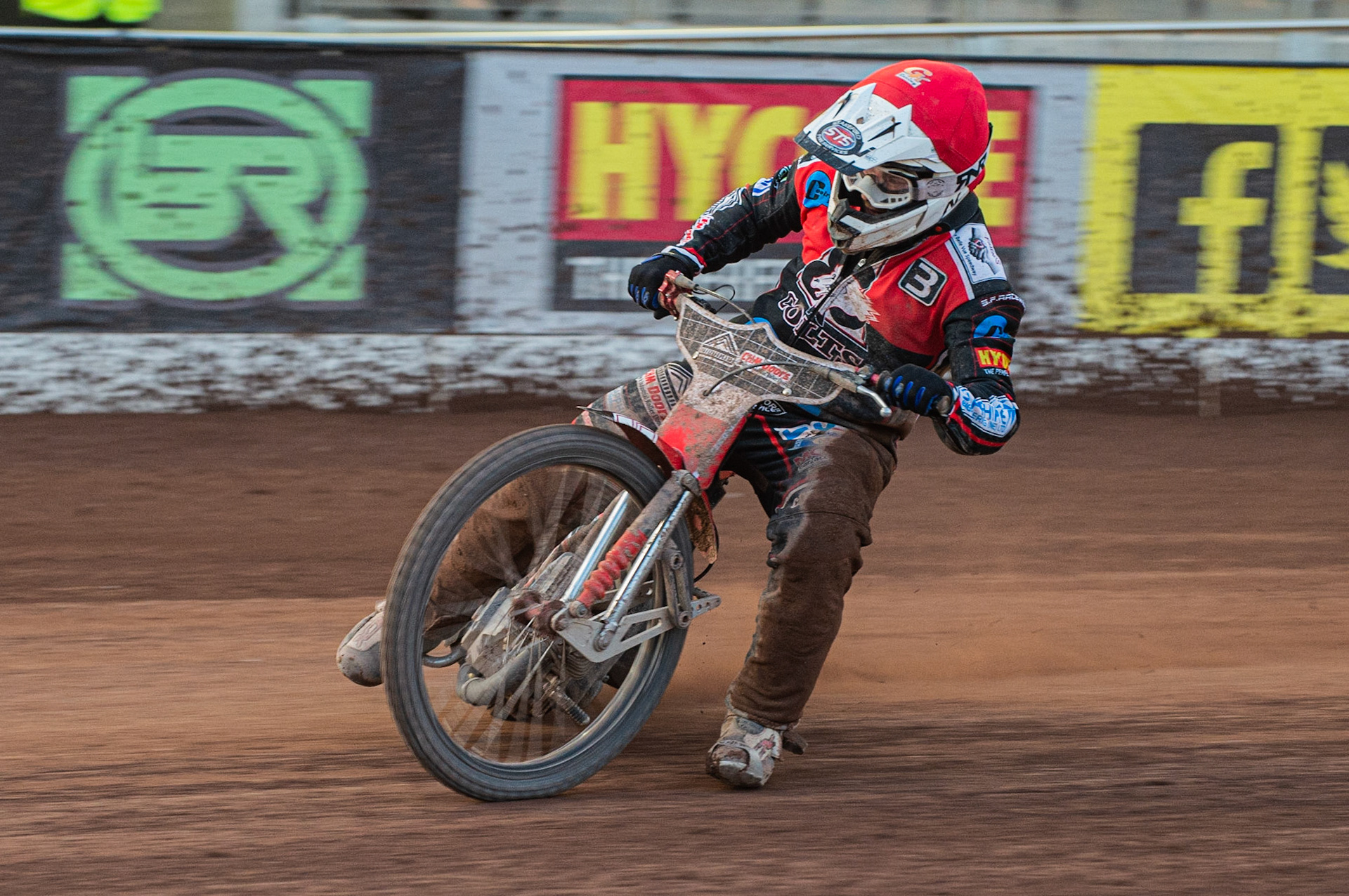 Photo: Ian Charles

Danny Phillips  in action 

Belle Vue Colts v Plymouth Gladiators National League, Belle Vue National Speedway Stadium, Manchester, Thursday 23  May  2019