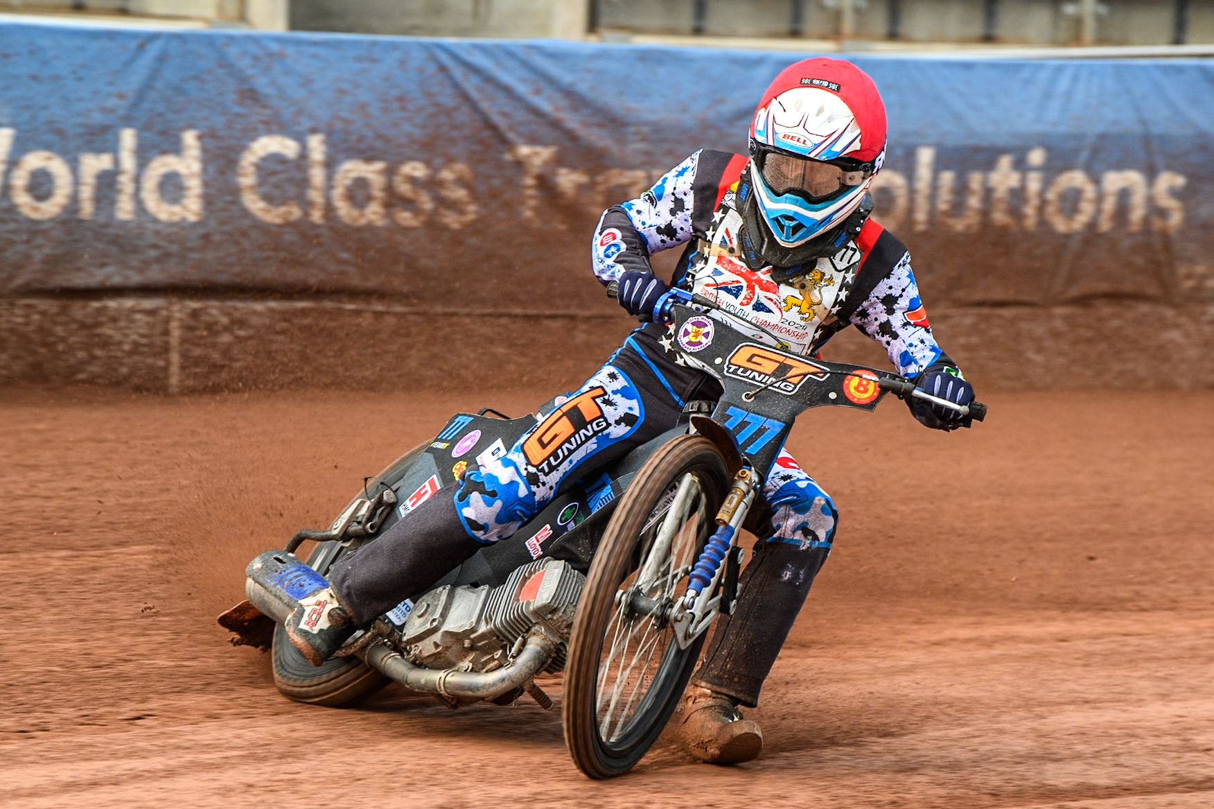 Billy Budd (500cc)   in action during the British Youth 500cc Championships at the National Speedway Stadium, Manchester on Friday 2nd August 2024. (Photo: Ian Charles | MI News)