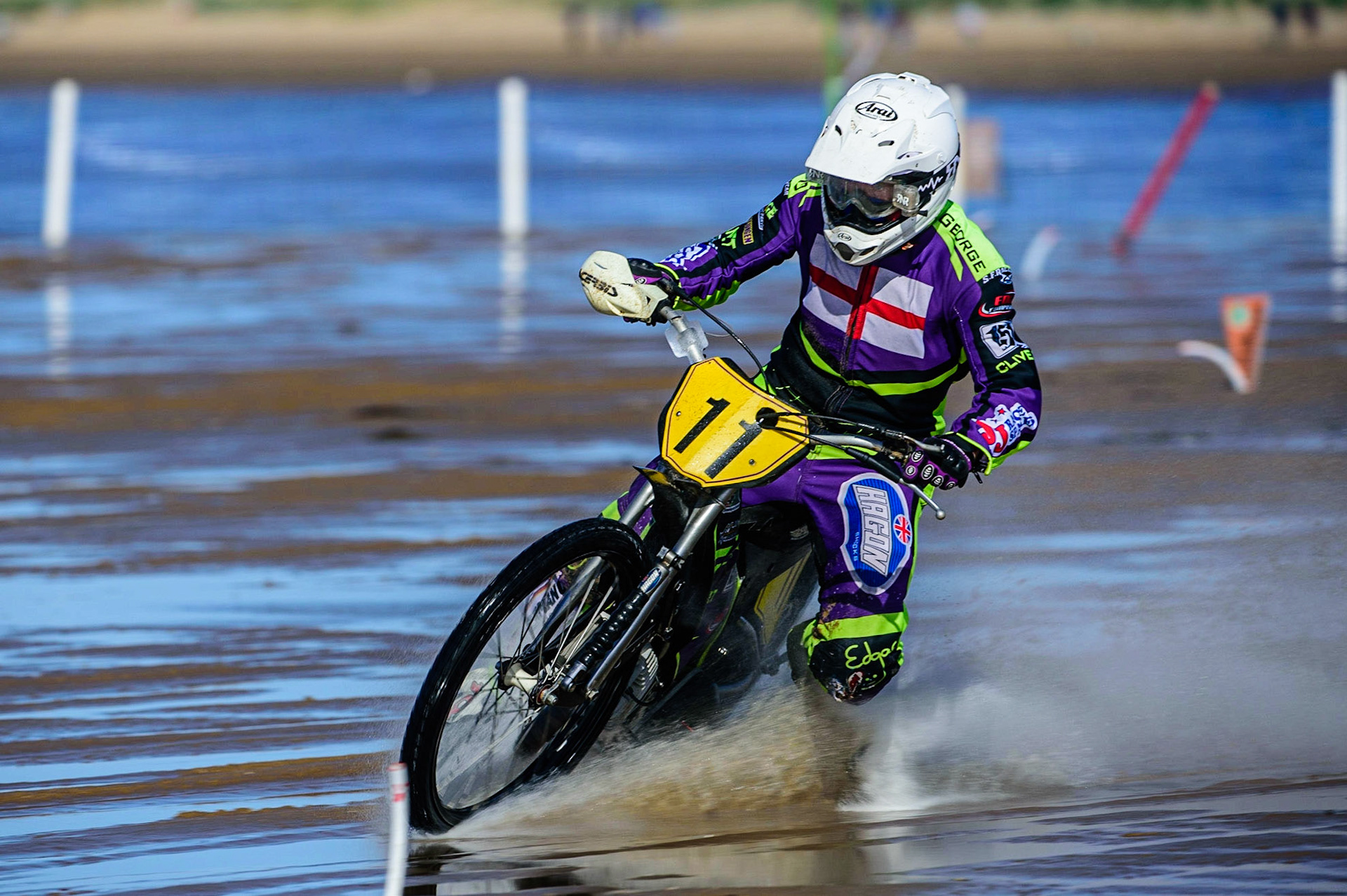 Paul Cooper (11) during the Fylde ACU British Sand Racing Masters Championship on  Sunday 2nd October 2022. (Credit: Ian Charles | MI News)