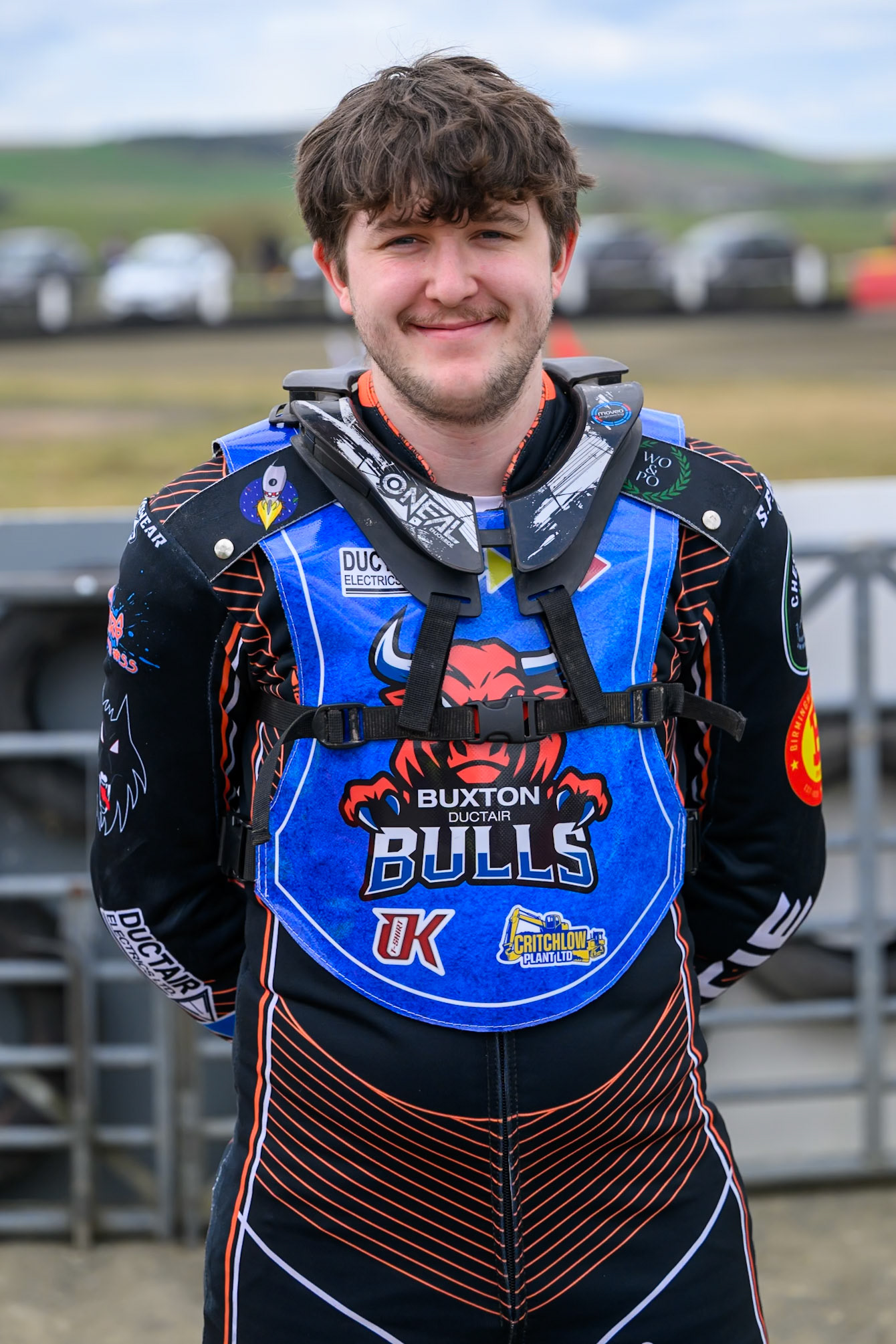 Bailey Fellows of Buxton Bulls during the  Challenge match between Buxton Bulls and NDL Nomads at Hi-Edge Speedway, Buxton on Sunday 19th April 2026. (Photo: Ian Charles | MI News)