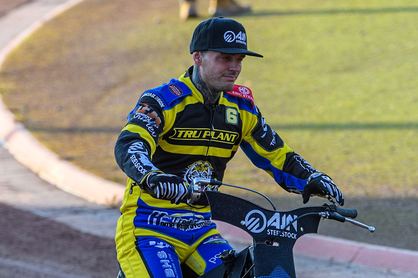 Lewis Kerr  - Sheffield TruPlant Tigers during the Sports Insure Premiership match between Belle Vue Aces and Sheffield Tigers at the National Speedway Stadium, Manchester on Monday 7th August 2023. (Photo: Ian Charles | MI News)