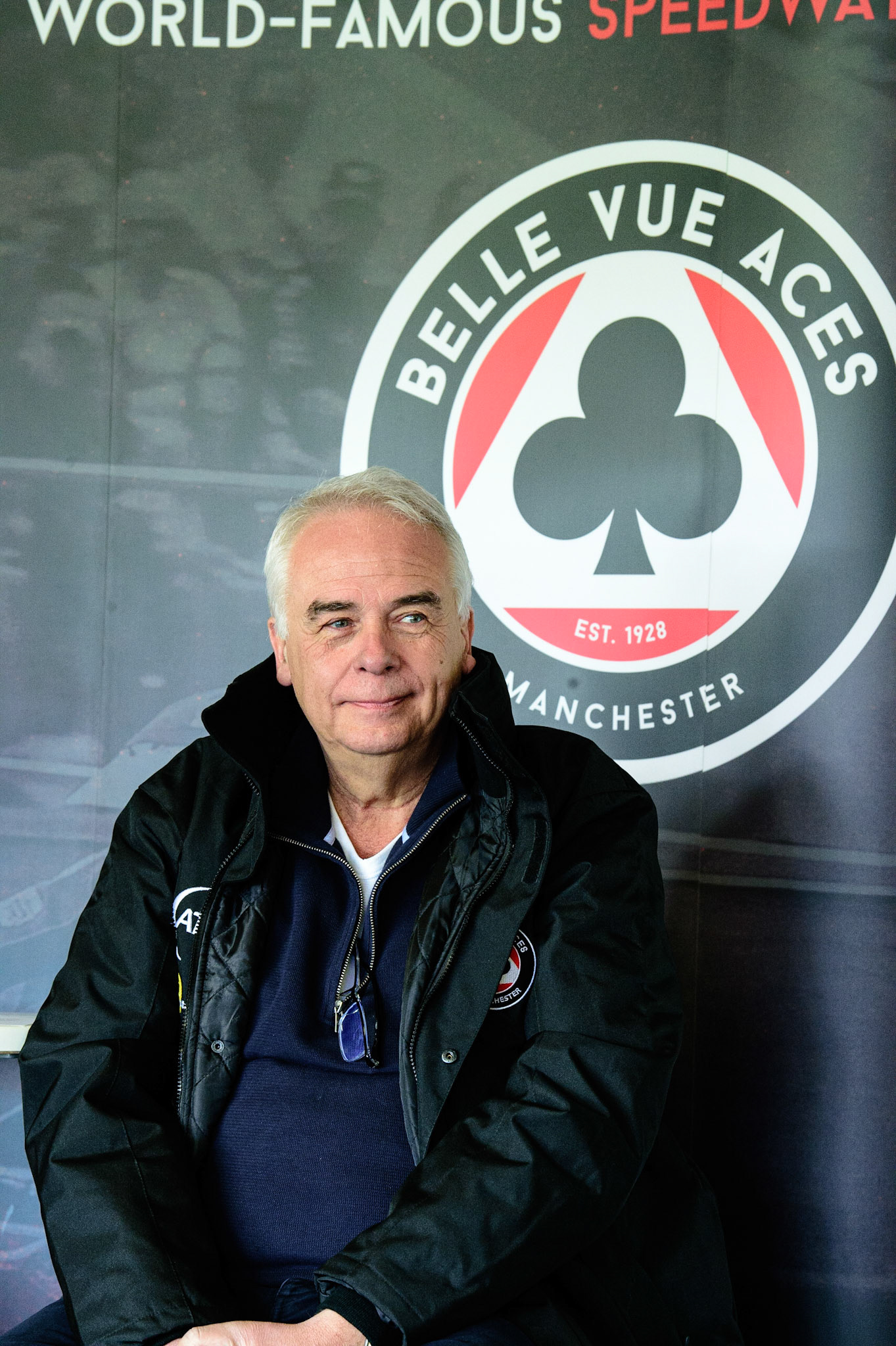 MANCHESTER, UK. MAR 14TH Robin Southwell, co-owner of Belle Vue Speedway during the Belle Vue Speedway Media Day at the National Speedway Stadium, Manchester on Monday 14th March 2022. (Credit: Ian Charles | MI News)