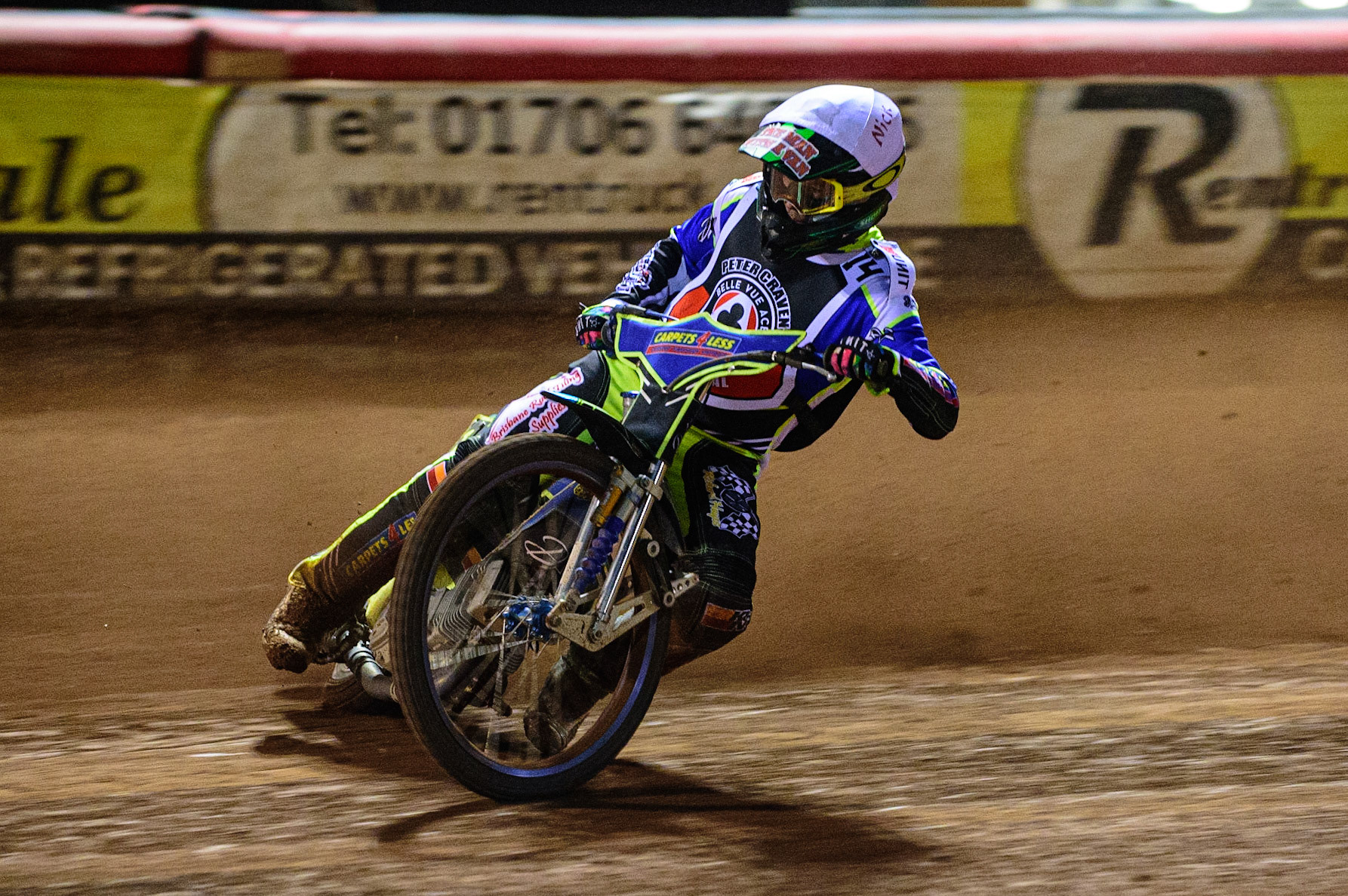 MANCHESTER, UK. OCT 23RD  Nick Morris  in action  during the Peter Craven Memorial Trophy event at the National Speedway Stadium, Manchester on Saturday 23rd October 2021. (Credit: Ian Charles | MI News)