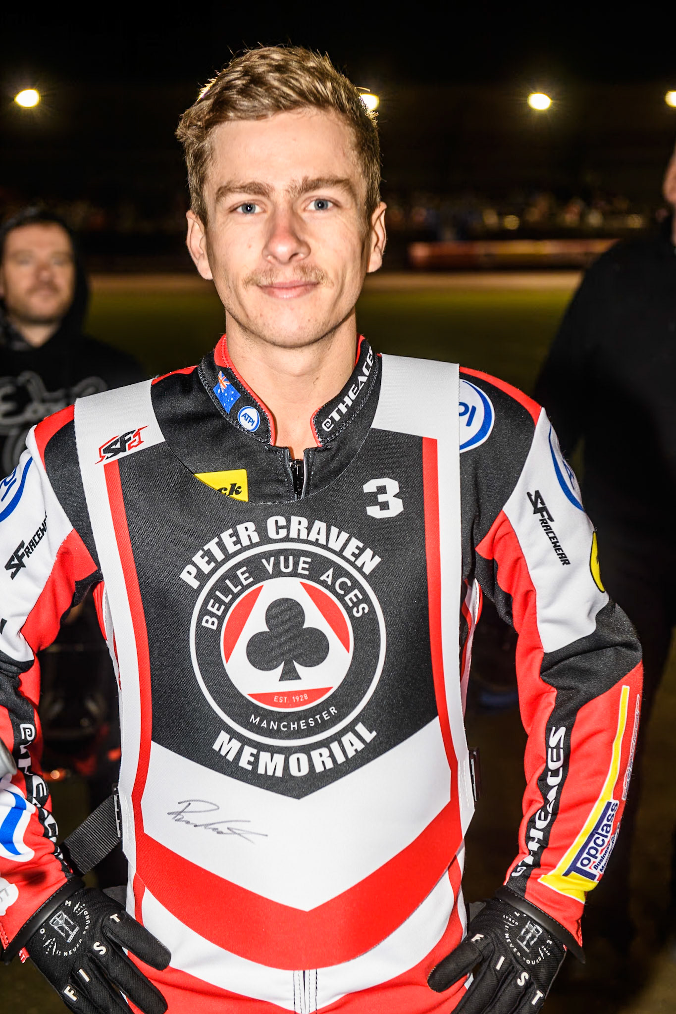Australia's Ben Cook during the Peter Craven Memorial Trophy meeting at the National Speedway Stadium, Manchester on Monday 18th March 2024. (Photo: Ian Charles | MI News)