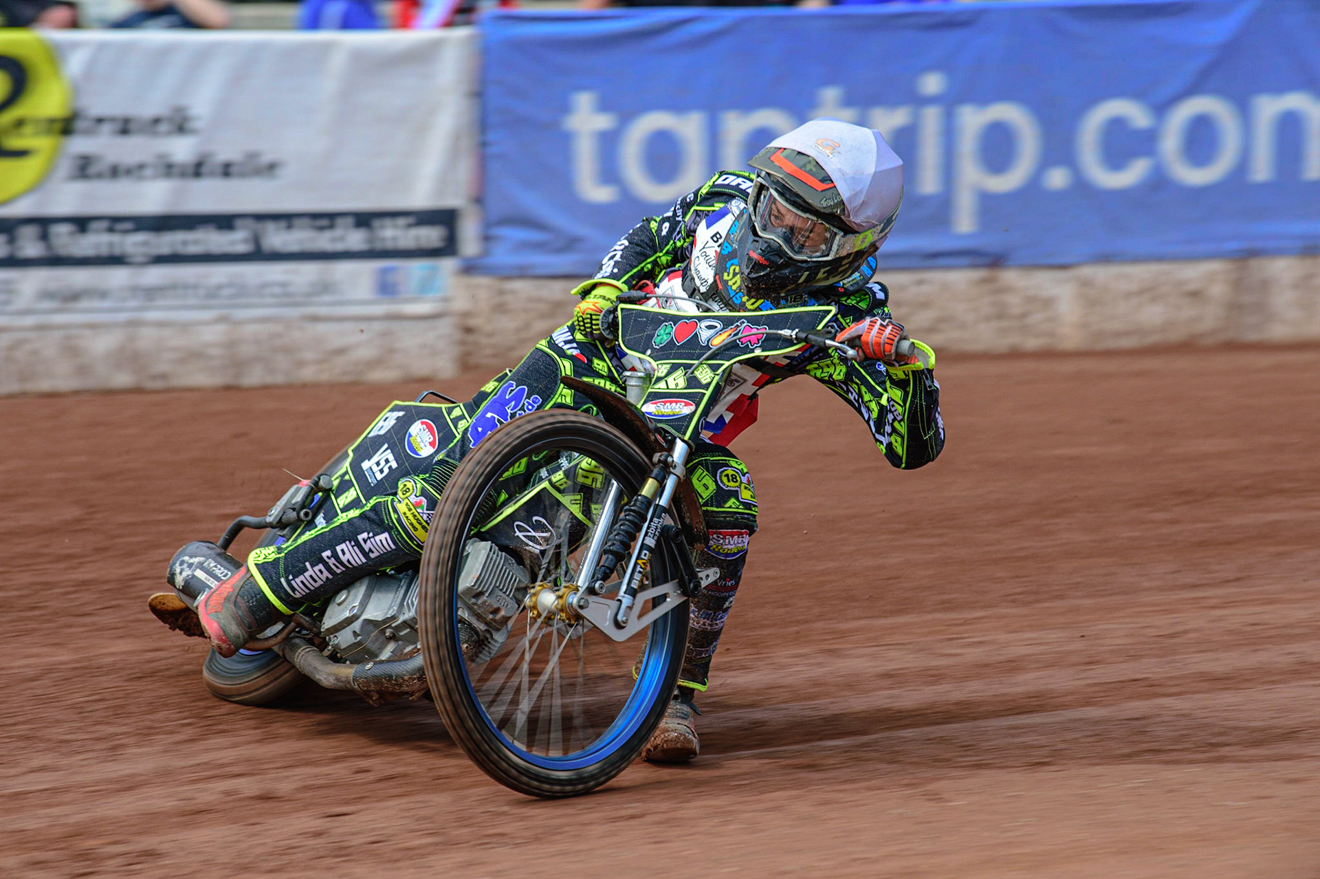 MANCHESTER, UK. JUN 3RD  Ace Pijper (696) in action during the British Youth Speedway Championship (Round 4)  at the National Speedway Stadium, Manchester on Friday 3rd June 2022. (Credit: Ian Charles | MI News)