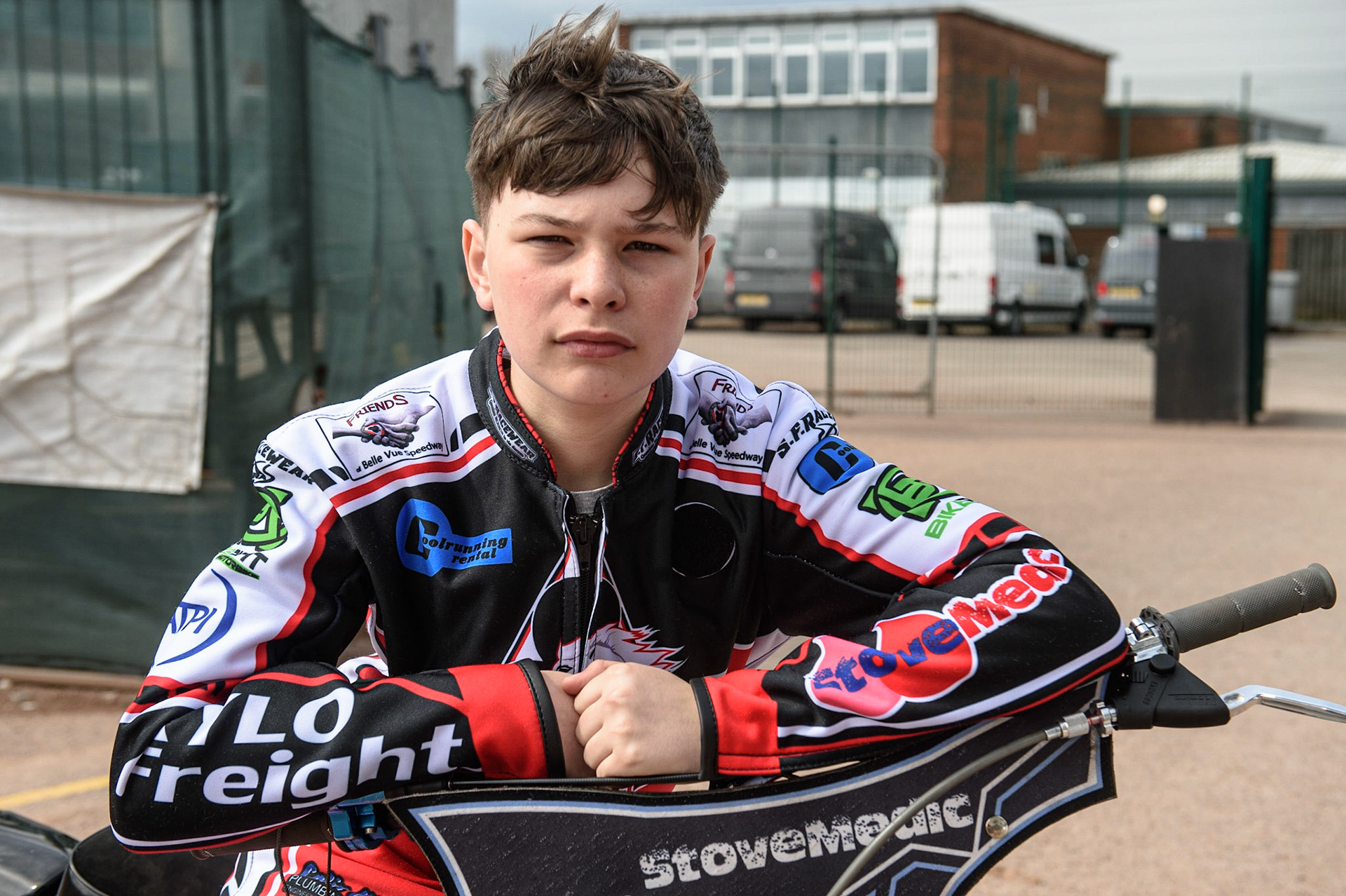 Photo: Ian CharlesSam McGurk - Belle Vue ColtsBelle Vue Press &amp; Practice, , National Speedway Stadium, Manchester Thursday  13  May  2021