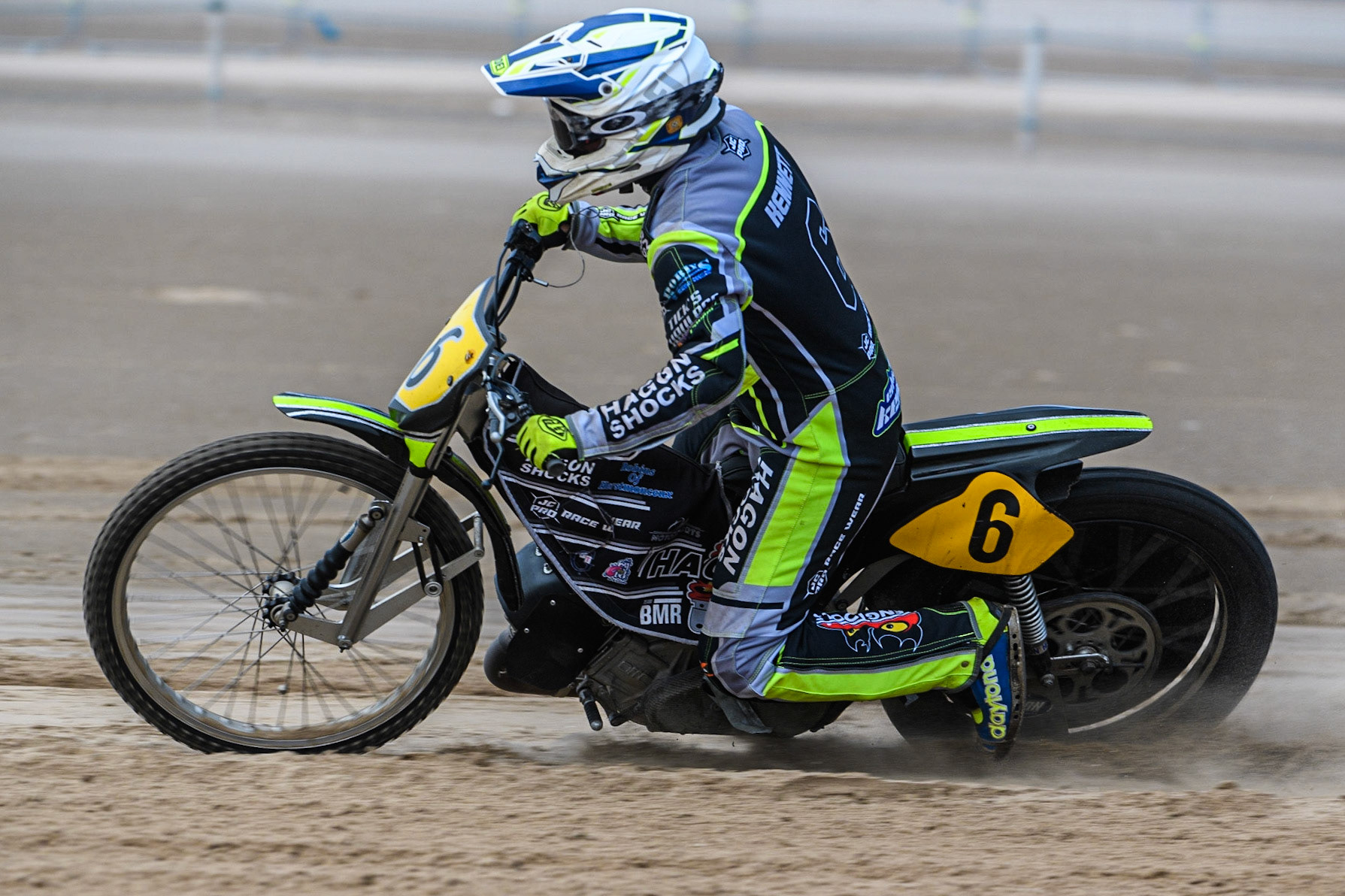 Edward Kennett (6) in action  during the Fylde ACU British Sand Racing Masters Championship at  St Annes on Sea, Lancashire on Sunday 30th July 2023. (Photo: Ian Charles | MI News)