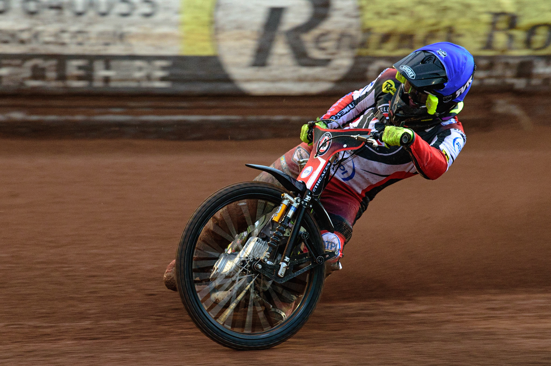 MANCHESTER, UK. JUN 6TH  Tom Brennan  in action  for Belle Vue ATPI Aces during the SGB Premiership match between Belle Vue Aces and Ipswich Witches at the National Speedway Stadium, Manchester on Monday 6th June 2022. (Credit: Ian Charles | MI News)