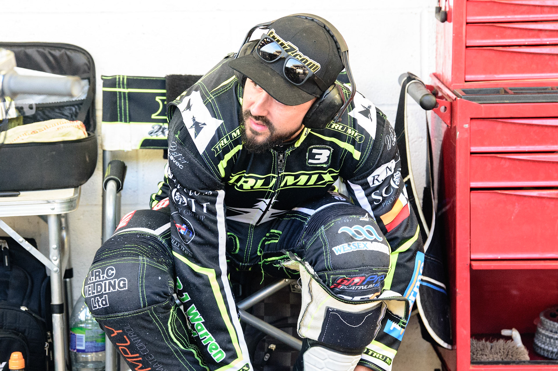 Danny King - Ipswich TruMix Witches  during the SGB Premiership match between Belle Vue Aces and Ipswich Witches at the National Speedway Stadium, Manchester on Monday 8th August 2022. (Credit: Ian Charles | MI News)