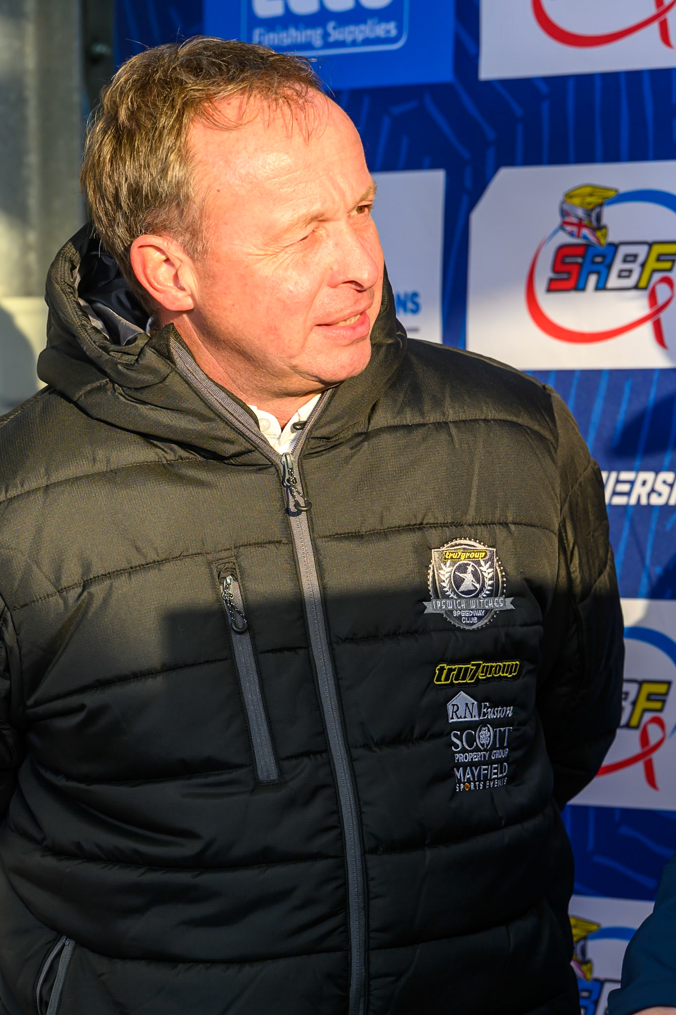 Paul Hurry, Team manager of Ipswich Witches during the Rowe Motor Oil Premiership match between Belle Vue Aces and Ipswich Witches at the National Speedway Stadium, Manchester on Monday 20th April 2026. (Photo: Ian Charles | MI News)