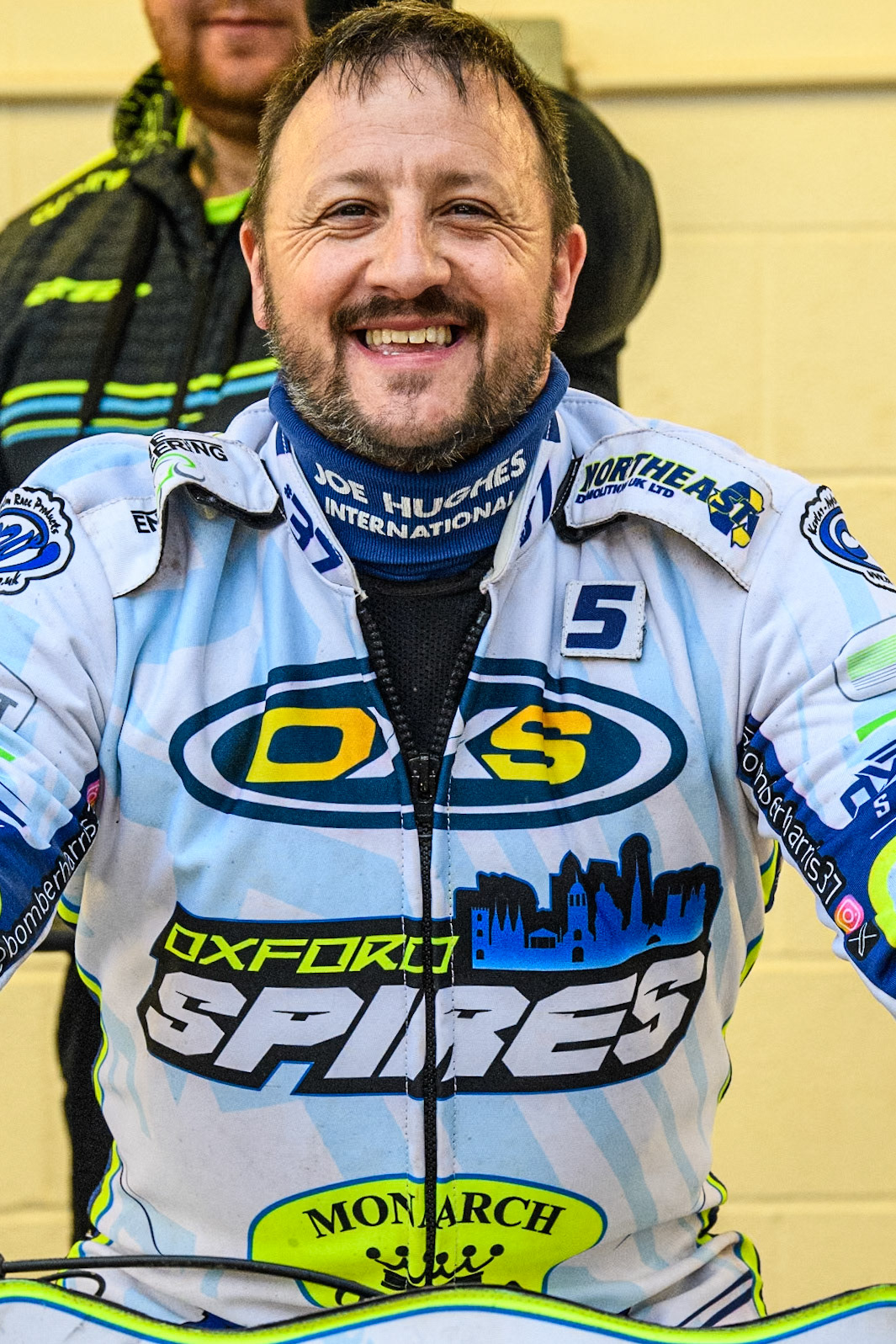 Oxford Spires' Chris Harris during the Rowe Motor Oil Premiership match between Belle Vue Aces and Oxford Spires at the National Speedway Stadium, Manchester on Monday 13th May 2024. (Photo: Ian Charles | MI News)