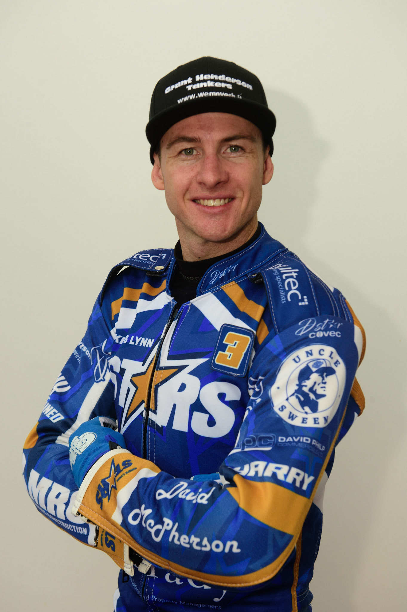 MANCHESTER, UK. APRIL 12TH: Josh Pickering, Captain of King Lynn Stars at the Discovery Networks Eurosport Speedway Season Launch at the National Speedway Stadium, Manchester on Tuesday 12th April 2022 (Credit: Ian Charles | MI News)