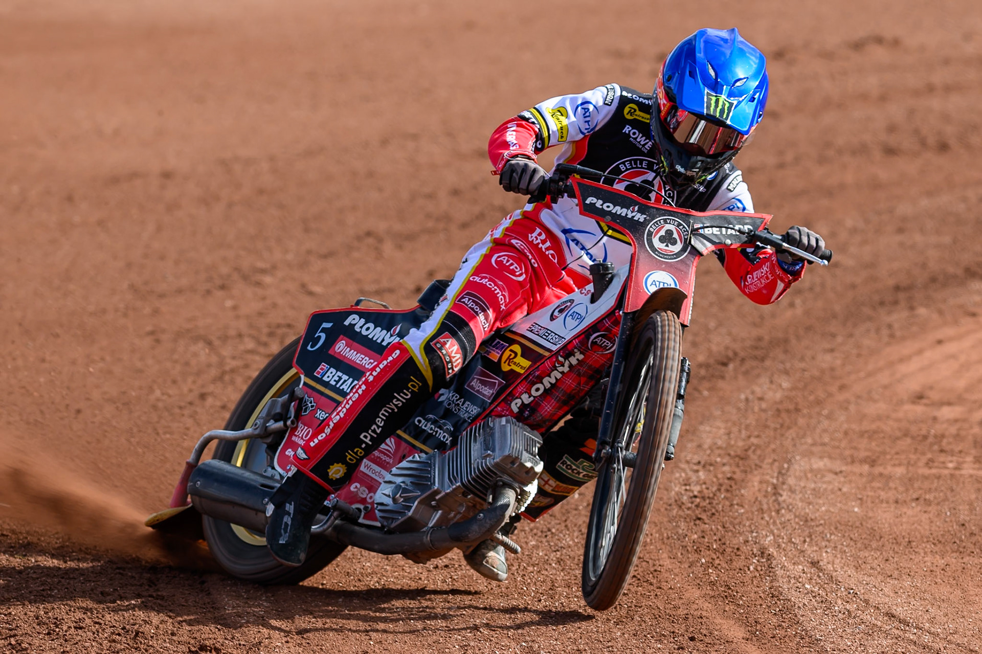 Dan Bewley of Belle Vue Aces in action during the Belle Vue Aces Media Day at the National Speedway Stadium, Manchester on Wednesday 11th March 2026. (Photo: Ian Charles | MI News)