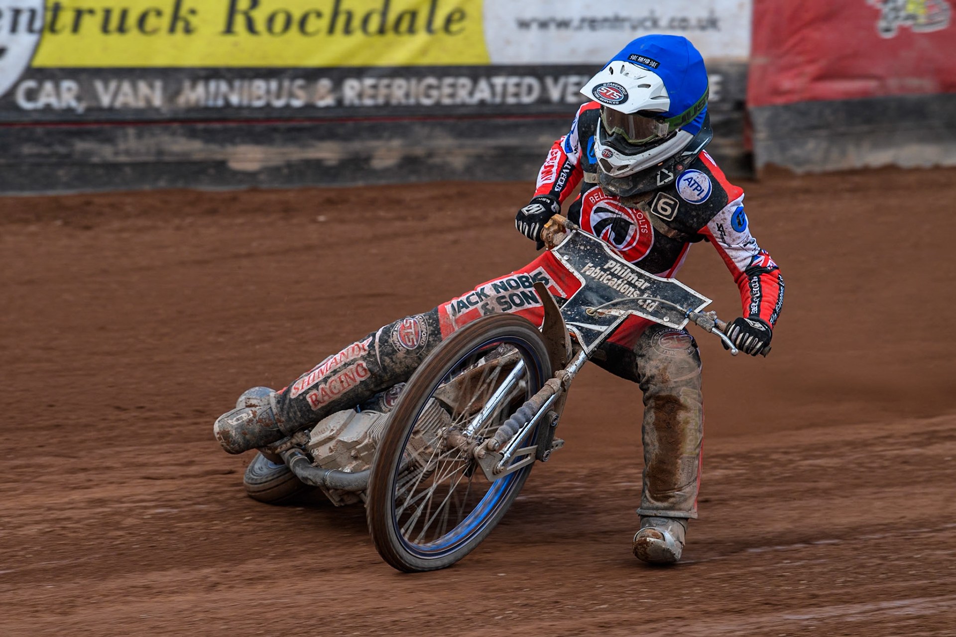 Belle Vue Colts' Jack Shimelt in action for Belle Vue Cool Running Colts during the WSRA National Development League match between Belle Vue Colts and Leicester Lion Cubs at the National Speedway Stadium, Manchester on Friday 29th March 2024. (Photo: Ian Charles | MI News)