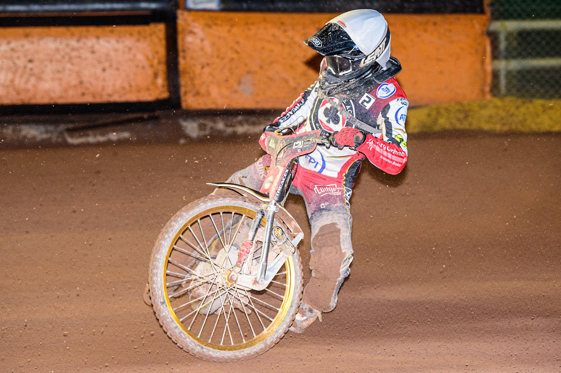 Norick Blodorn  in action  for Belle Vue ‘ATPI’ Aces  during the SGB Premiership Knock Out Cup Quarter Final 1st Leg between Wolverhampton Wolves and Belle Vue Aces at Monmore Green Stadium, Wolverhampton on Monday 10th April 2023. (Photo: Ian Charles | MI News)