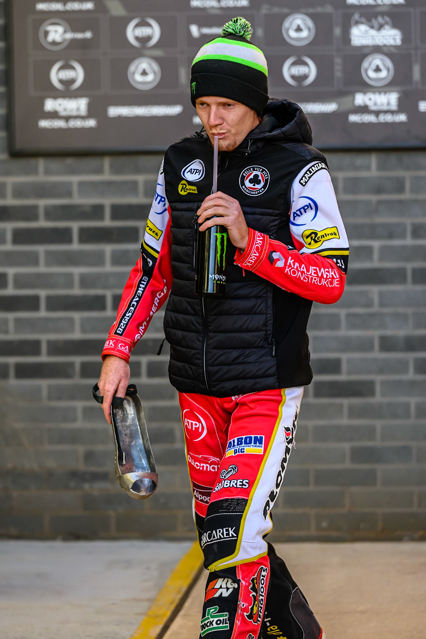 Dan Bewley of Belle Vue Aces during the Rowe Motor Oil Premiership Play Off Semi Final 1 (1st Leg)  between Belle Vue Aces and Ipswich Witches at the National Speedway Stadium, Manchester on Monday 8th September 2025. (Photo: Ian Charles | MI News)