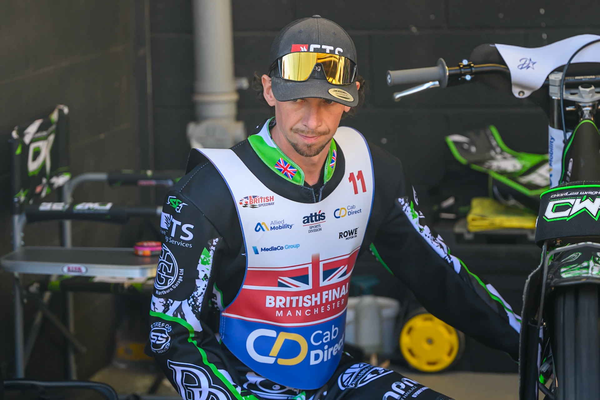 Charles Wright (11) during the Cab Direct British Speedway Championship Final at the National Speedway Stadium, Manchester on Saturday 15th August 2026. (Photo: Ian Charles | MI News)