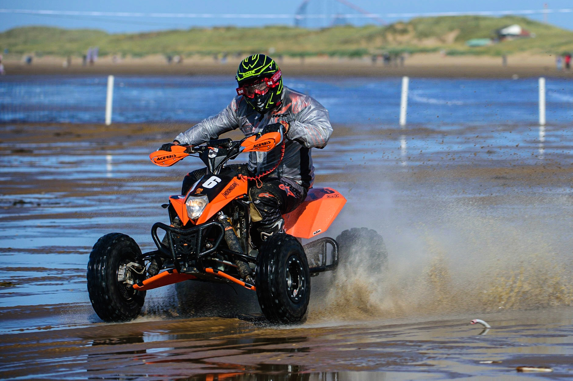 Richard Badham (16) during the Fylde ACU British Sand Racing Masters Championship on  Sunday 2nd October 2022. (Credit: Ian Charles | MI News)