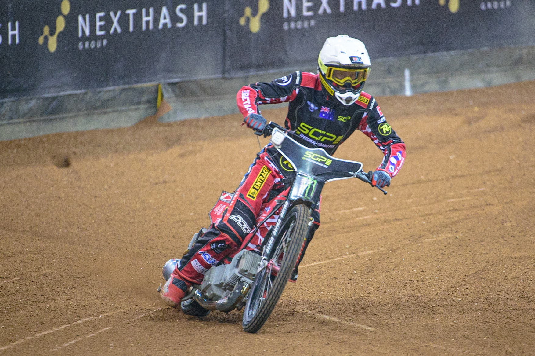 Max Fricke (46) makes his way around to the start for his first heat  during the FIM  Speedway Grand Prix of Great Britain at the Principality Stadium, Cardiff on Saturday 13th August 2022. (Credit: Ian Charles | MI News
