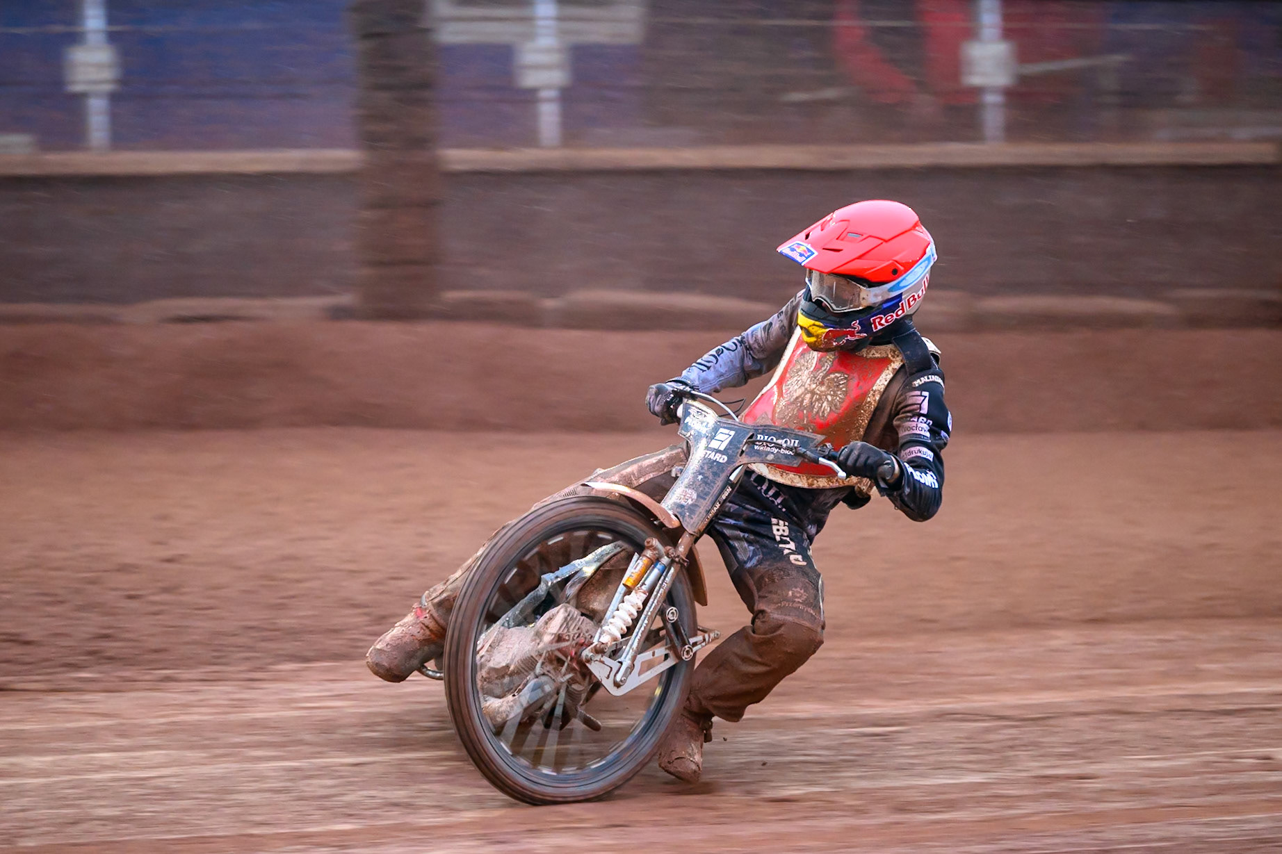 Maciej Janowski of Poland in action during the Speedway GP Qualifying Round 3 at Allied Ashfield Stadium, Glasgow on Saturday 30th May 2026. (Photo: Ian Charles | MI News)