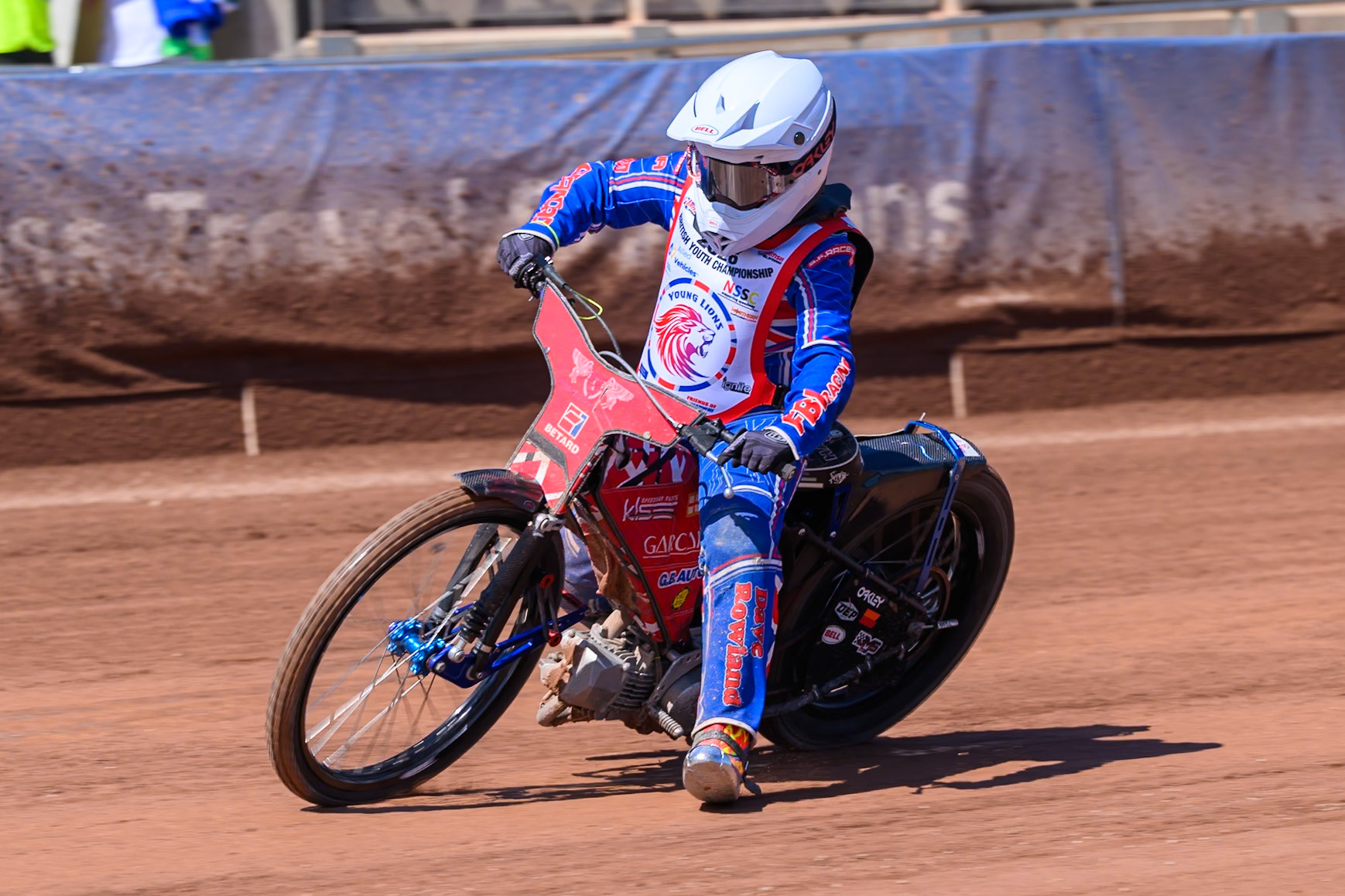 125cc SUPPORT CLASS Aston Knott (89) in action during the British Youth Championship (125cc) at the National Speedway Stadium, Manchester on Sunday 19th July 2026. (Photo: Ian Charles | MI News)