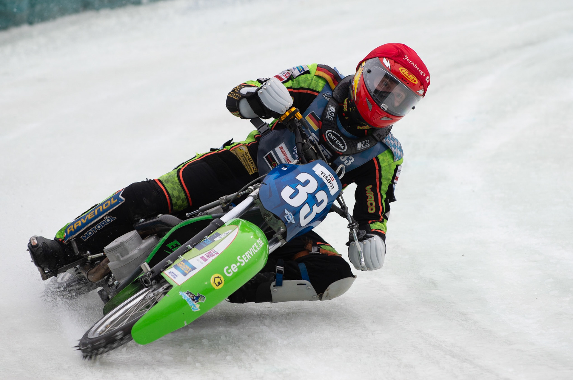 Photo: Ian Charles

Johann Weber (33) in action

FIM Ice Speedway Gladiators World Championship, Final 3.2, Horst-Dohm Eisstadion, Berlin, Germany Sunday  3  March  2019