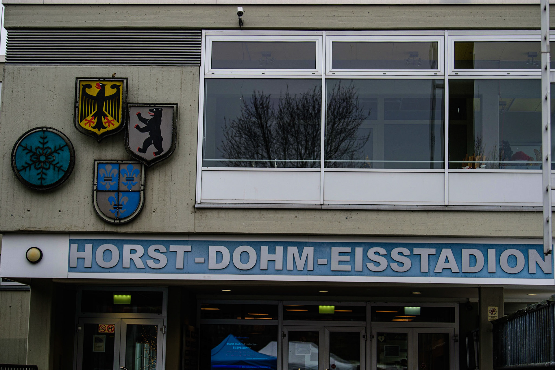 The Horst-Dohm-Eisstadion during the German Individual Ice Speedway Championship at Horst-Dohm-Eisstadion, Berlin on Friday 3rd March 2023. (Photo: Ian Charles | MI News)