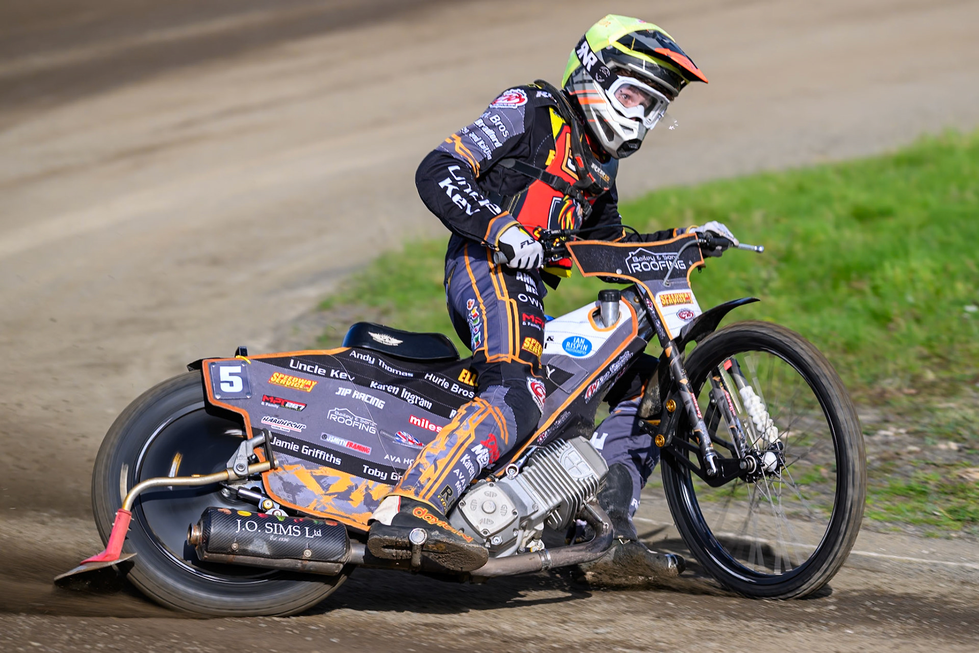 Ryan Ingram of Leicester Lion Cubs   in action during the WSRA National Development League match between Buxton Bulls and Leicester Lion Cubs at Hi-Edge Speedway, Buxton on Sunday 4th October 2026. (Photo: Ian Charles | MI News)