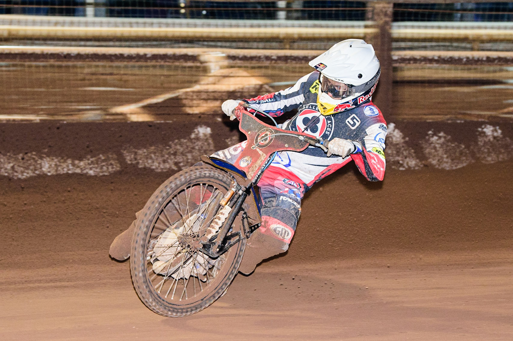 Robert Lambert  in action for Belle Vue ATPI Aces  during the SGB Premiership Grand Final 2nd Leg between Sheffield Tigers and Belle Vue Aces at Owlerton Stadium, Sheffield on Thursday 13th October 2022. (Credit: Ian Charles | MI News)