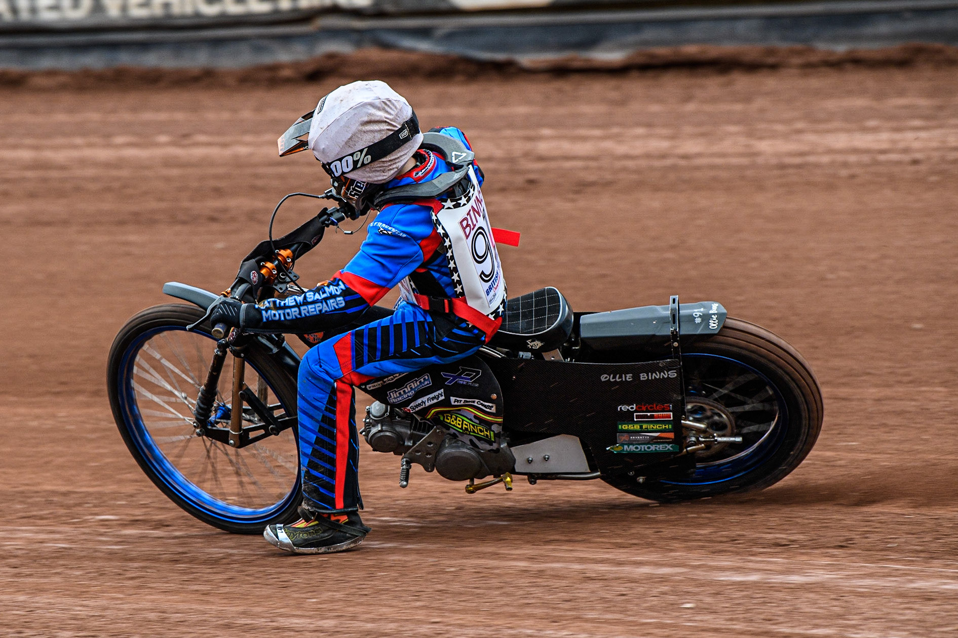 Oliver Binns in action  during the British Youth Championships at the National Speedway Stadium, Manchester on Friday 12th May 2023. (Photo: Ian Charles | MI News)