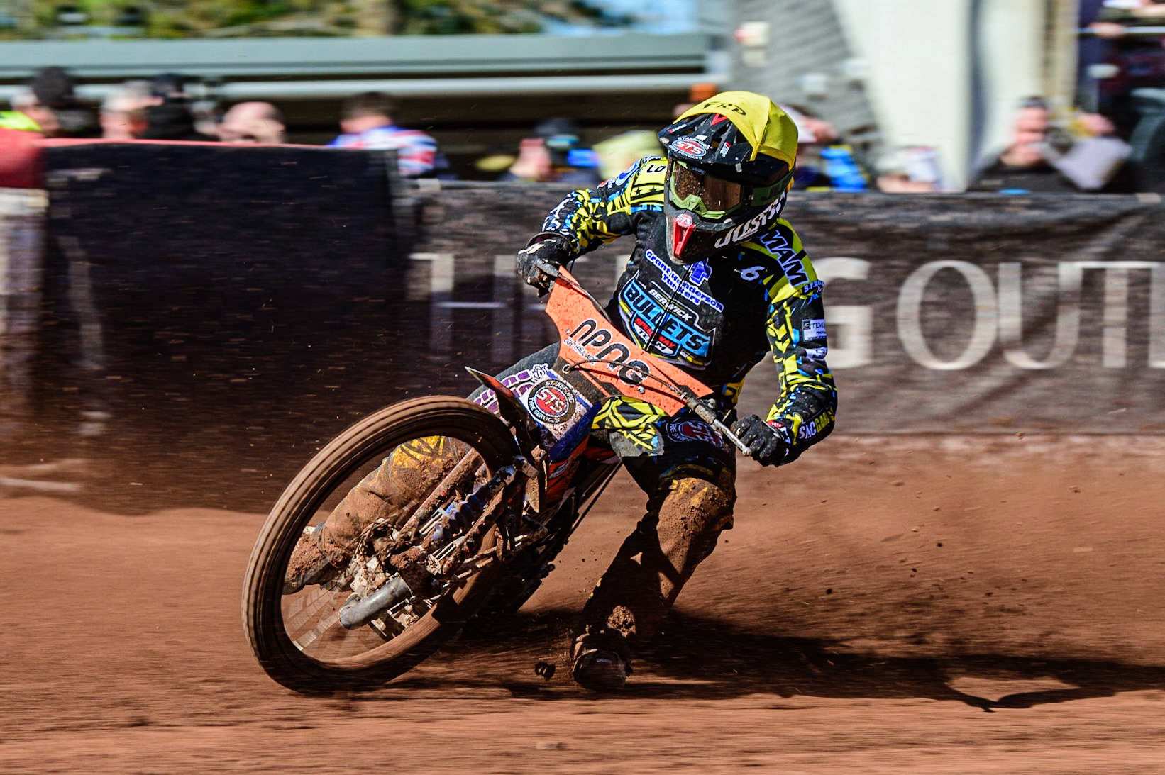 Josh Embleton   in action  for Berwick ‘GHT’ Bullets during the National Development League match between Belle Vue Colts and Berwick Bullets at the National Speedway Stadium, Manchester on Friday 7th April 2023. (Photo: Ian Charles | MI News)