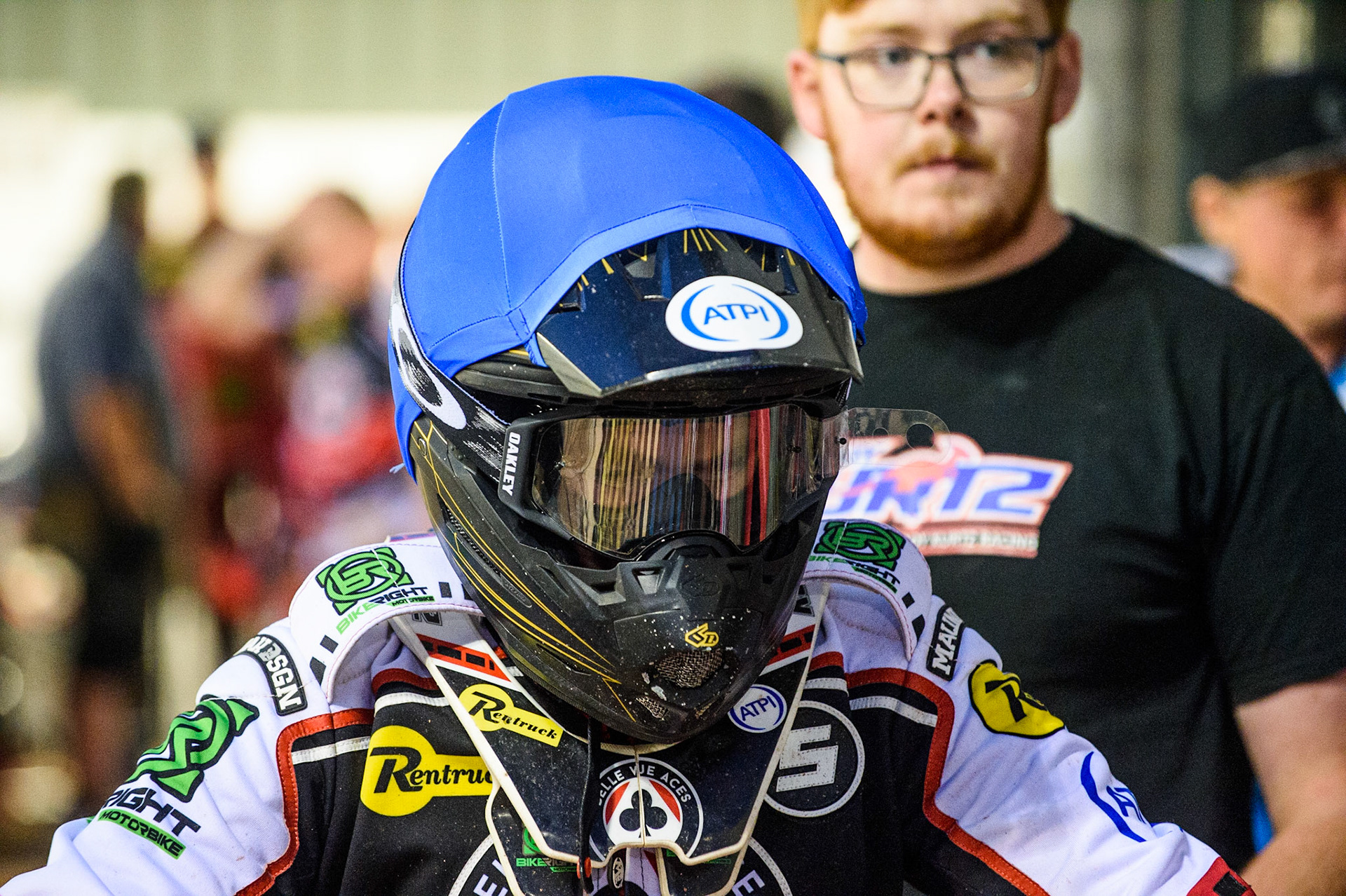 MANCHESTER UKBrady Kurtz  \ waits to go out during the SGB Premiership match between Belle Vue Aces and Ipswich Witches at the National Speedway Stadium, Manchester on Monday 2nd August 2021. (Credit: Ian Charles | MI News)