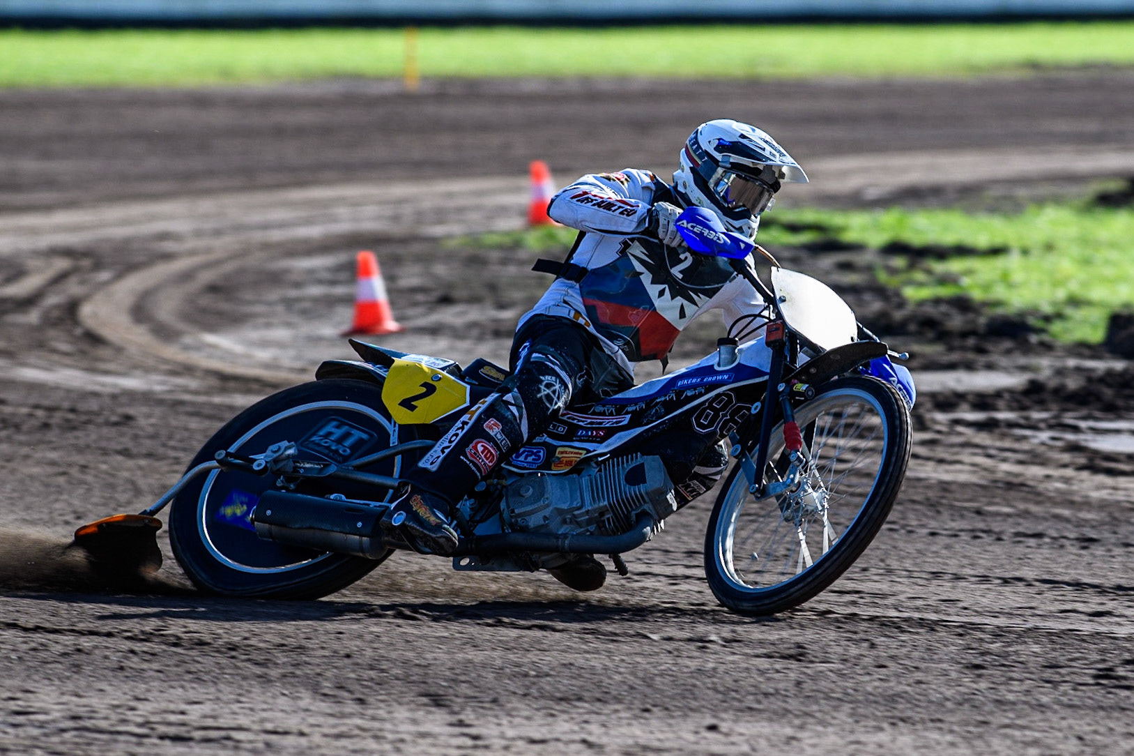 Hynek Stichauer (Czechia) practices  during the FIM Long Track Of Nations event at the Speed Centre Roden on Sunday 24th September 2023. (Photo: Ian Charles | MI News)