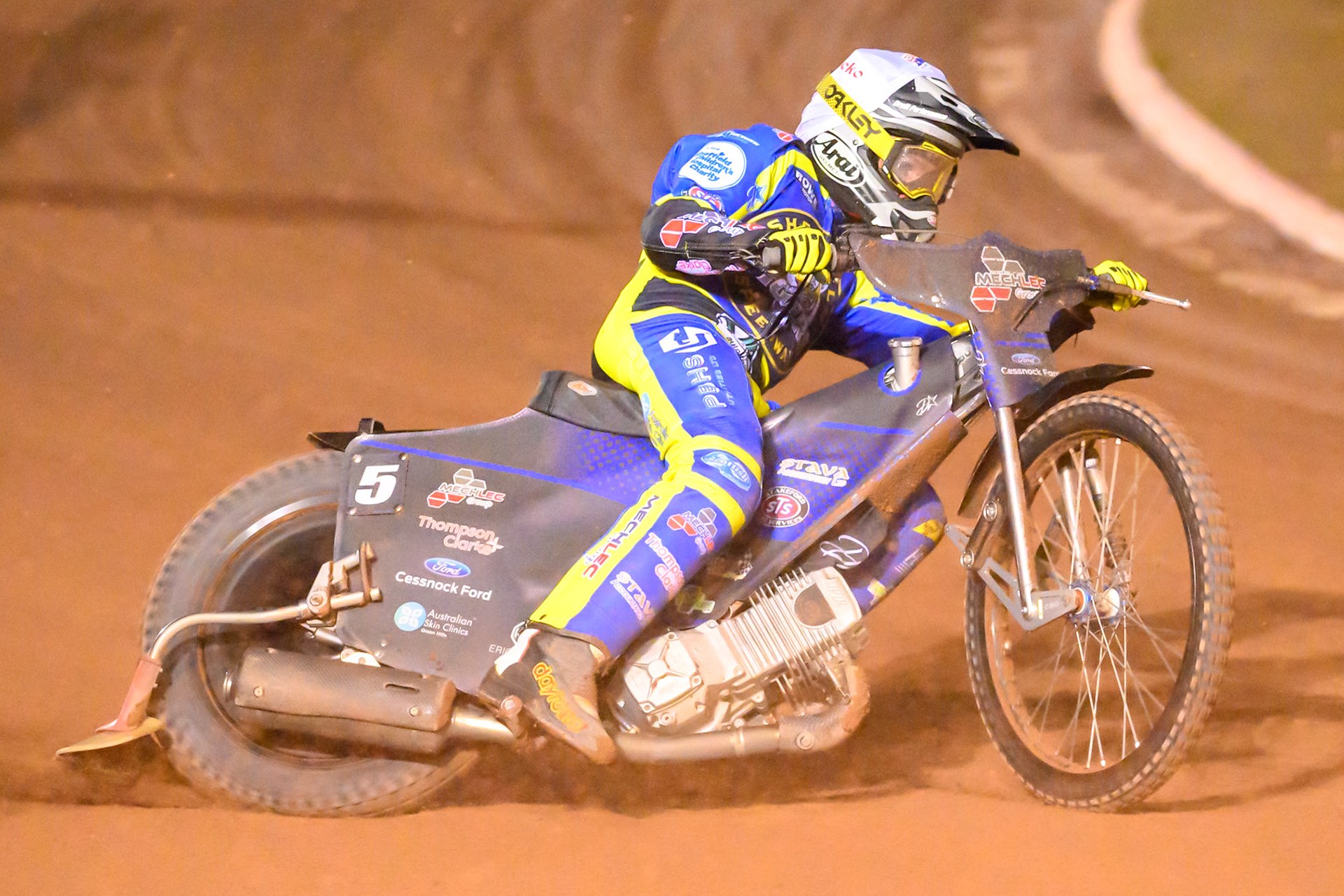 Josh Pickering of Sheffield Tigers    in action during the Knockout Cup, Northern Section match between Belle Vue Aces and Sheffield Tigers at the National Speedway Stadium, Manchester on Monday 30th March 2026. (Photo: Ian Charles | MI News)