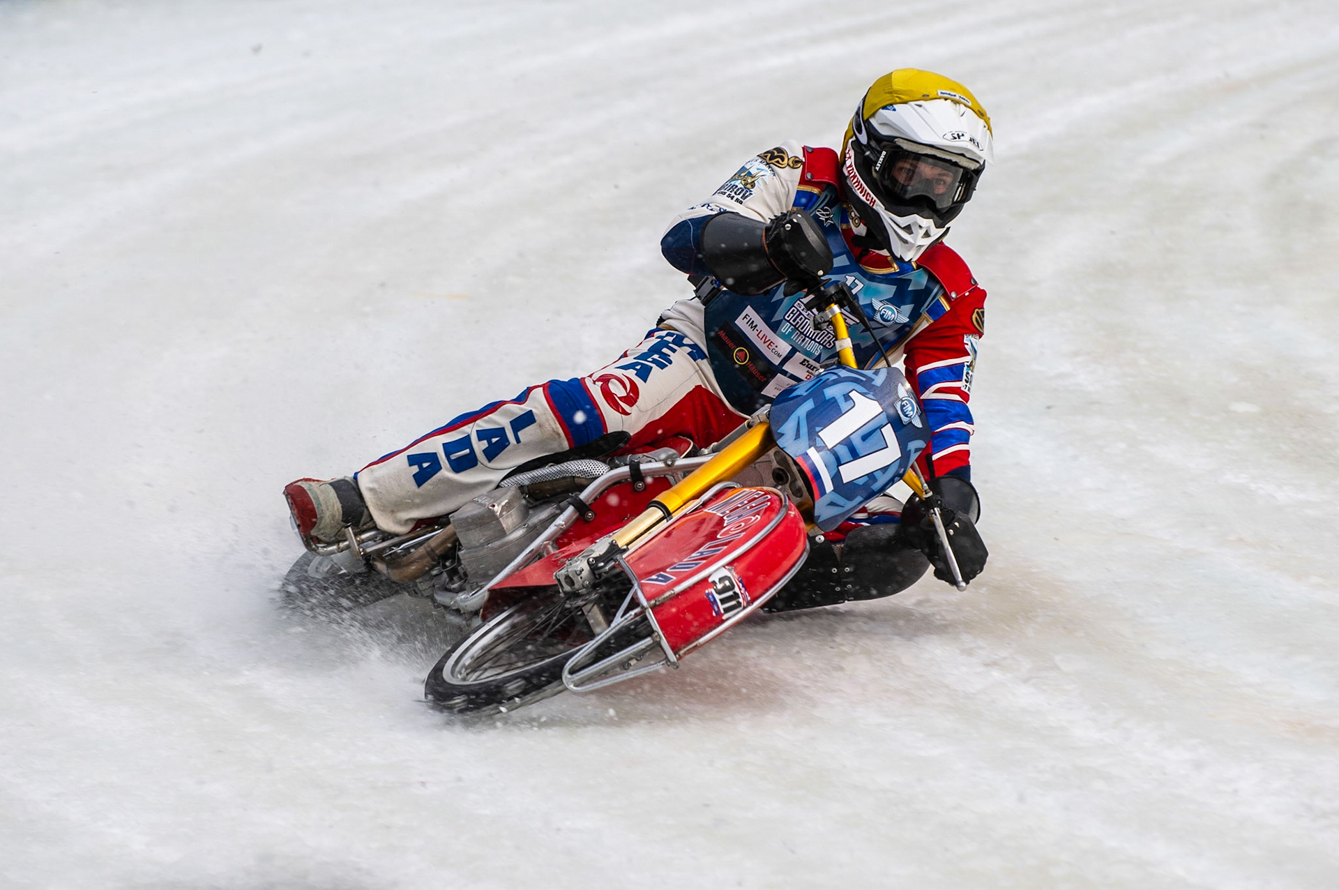 BERLIN GERMANY  - March 1 Igor Kononov of Russia in action    during the Ice Speedway of Nations at the Horst-Dohm-Eisstadion, Berlin,  on Sunday 1 March 2020. (Credit: Ian Charles | MI News)
