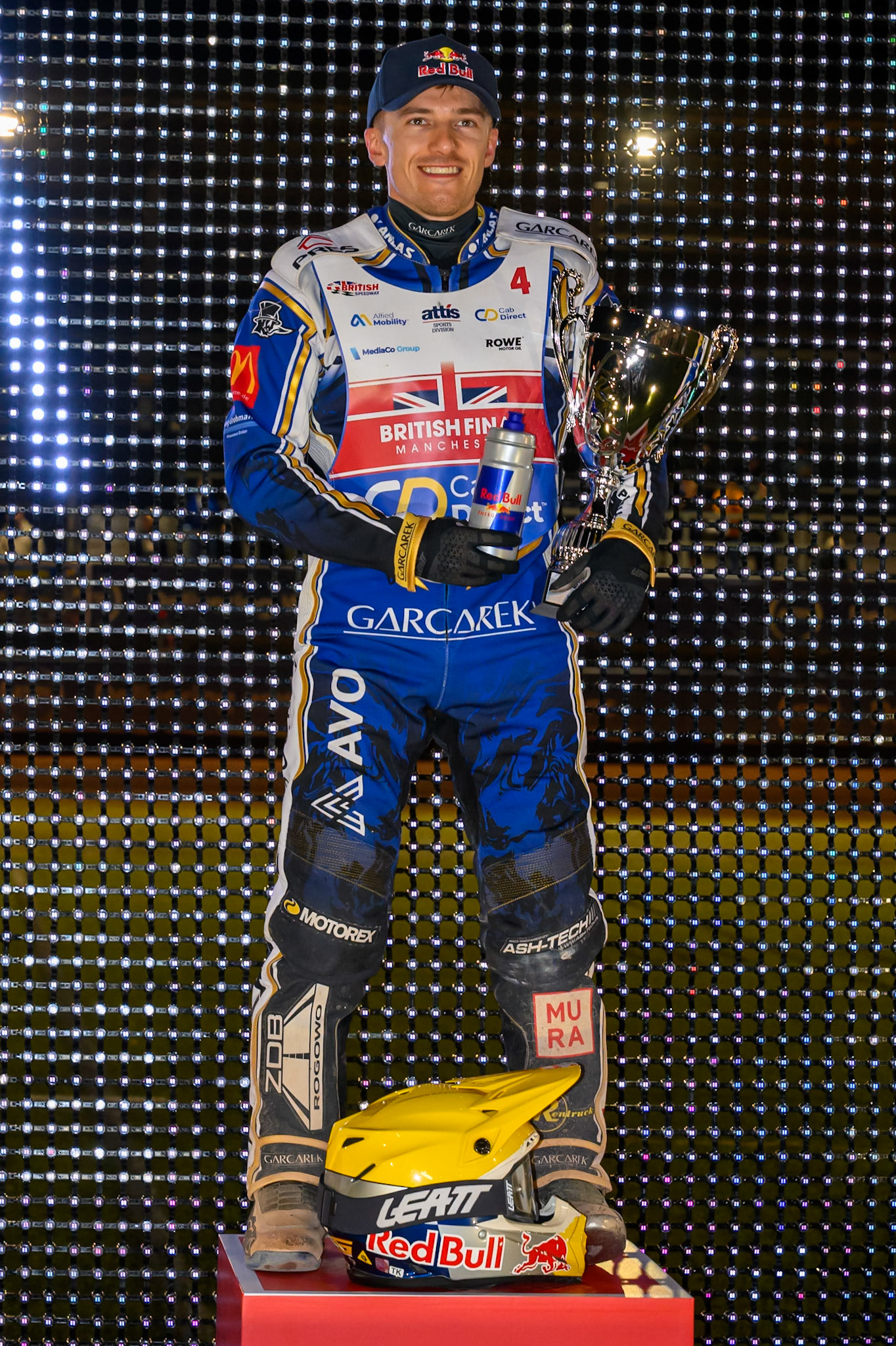 Robert Lambert (4)  2026 British Champion during the Cab Direct British Speedway Championship Final at the National Speedway Stadium, Manchester on Saturday 15th August 2026. (Photo: Ian Charles | MI News)