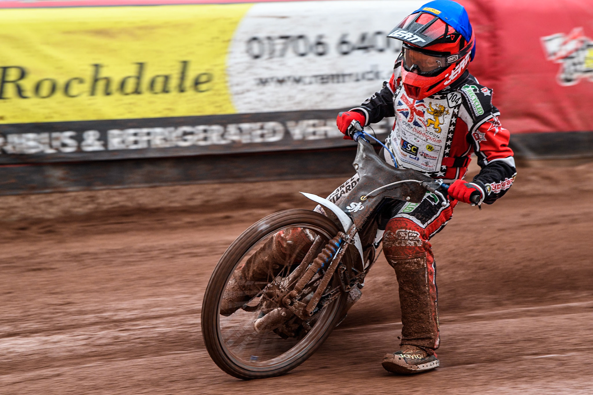 Joe Crewe (500cc)   in action during the British Youth 500cc Championships at the National Speedway Stadium, Manchester on Friday 2nd August 2024. (Photo: Ian Charles | MI News)