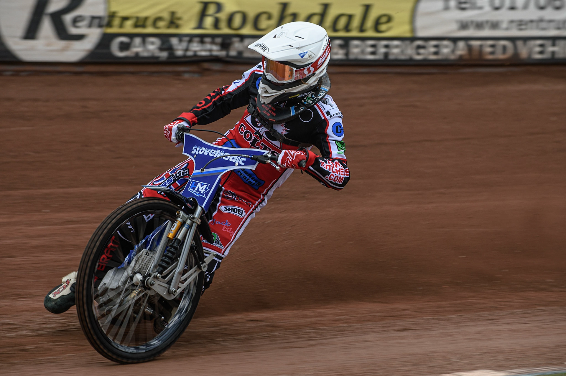 Photo: Ian CharlesHarry McGurk in actionBelle Vue Press &amp; Practice Day, National Speedway Stadium, Manchester Thursday  13  May  2021